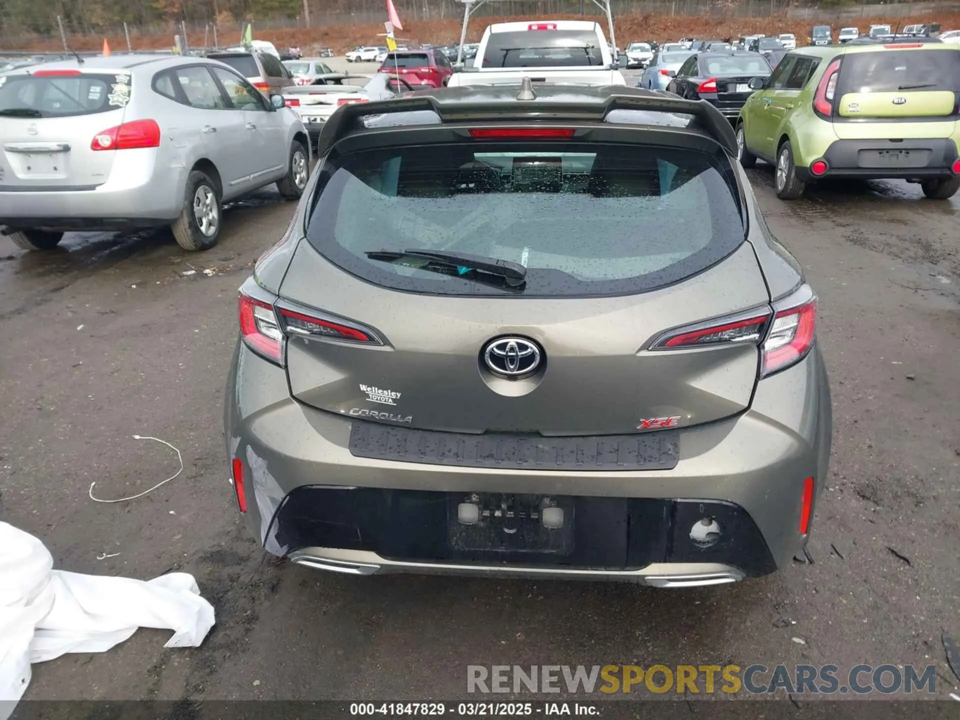 16 fotografías del automóvil dañado JTNK4RBE6K3044494 TOYOTA COROLLA 2019