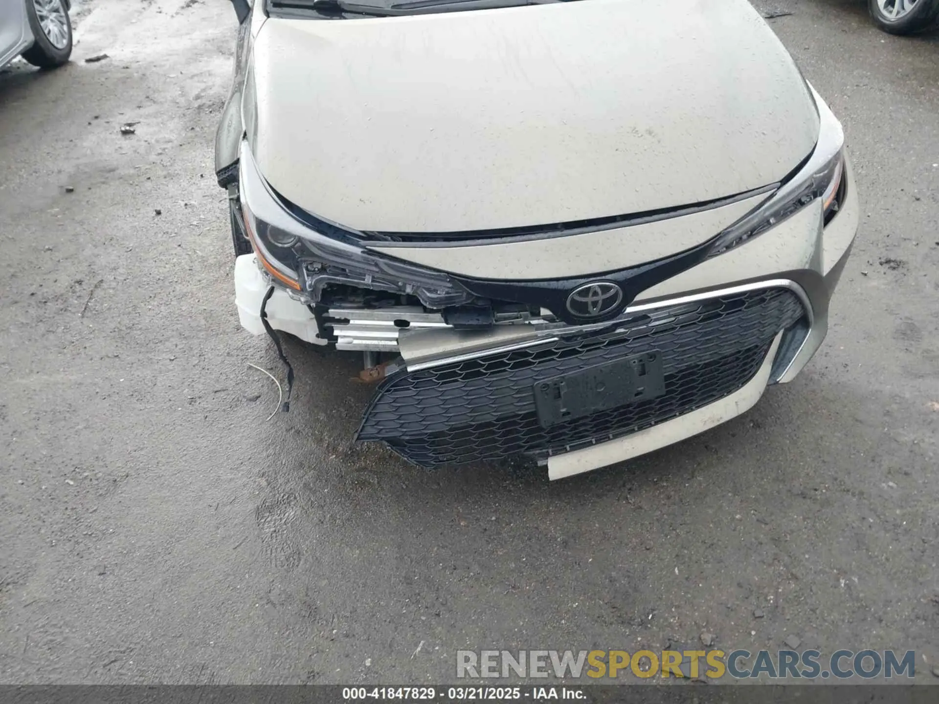 6 fotografías del automóvil dañado JTNK4RBE6K3044494 TOYOTA COROLLA 2019