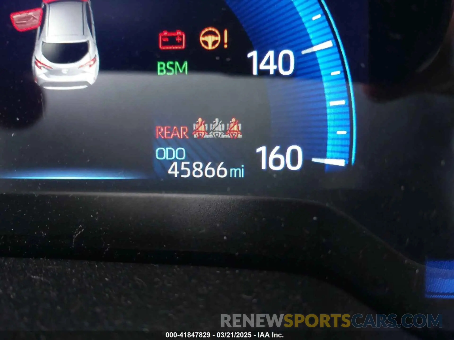 7 fotografías del automóvil dañado JTNK4RBE6K3044494 TOYOTA COROLLA 2019