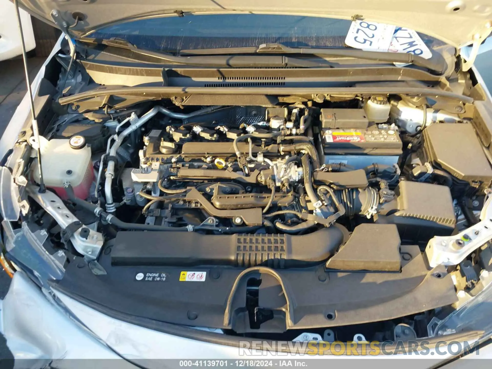 10 fotografías del automóvil dañado JTNK4RBE6K3047816 TOYOTA COROLLA 2019