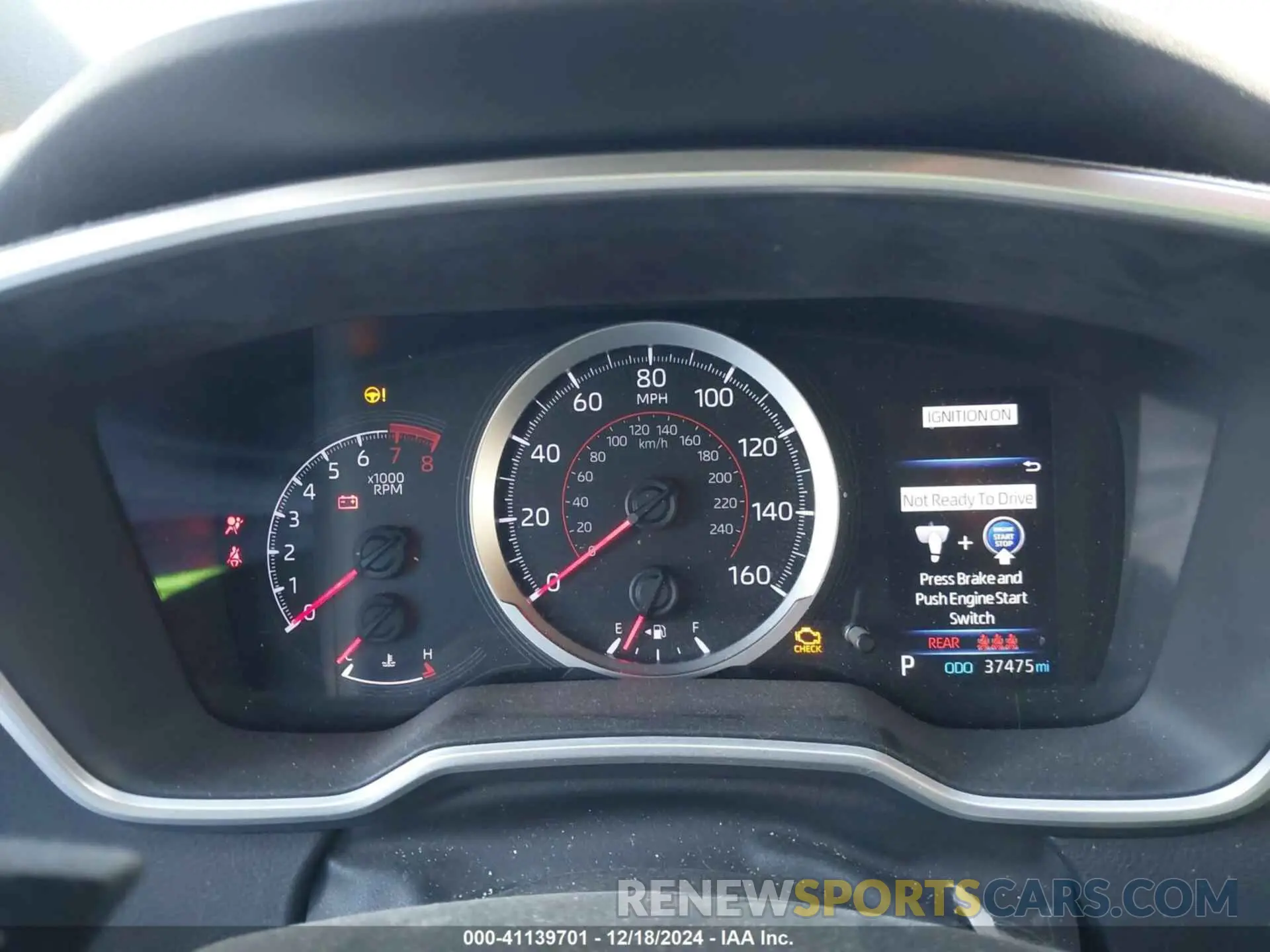 7 fotografías del automóvil dañado JTNK4RBE6K3047816 TOYOTA COROLLA 2019