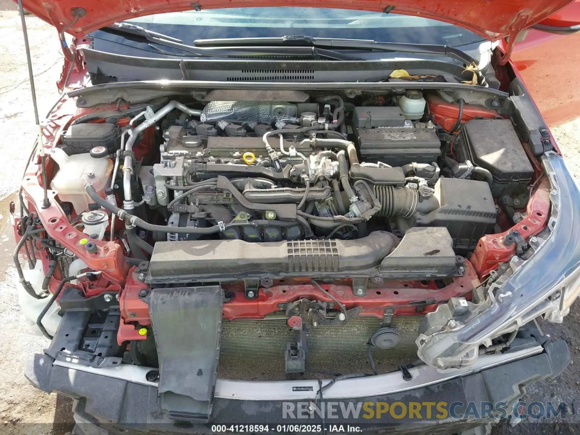 10 fotografías del automóvil dañado JTNK4RBE6K3054393 TOYOTA COROLLA 2019