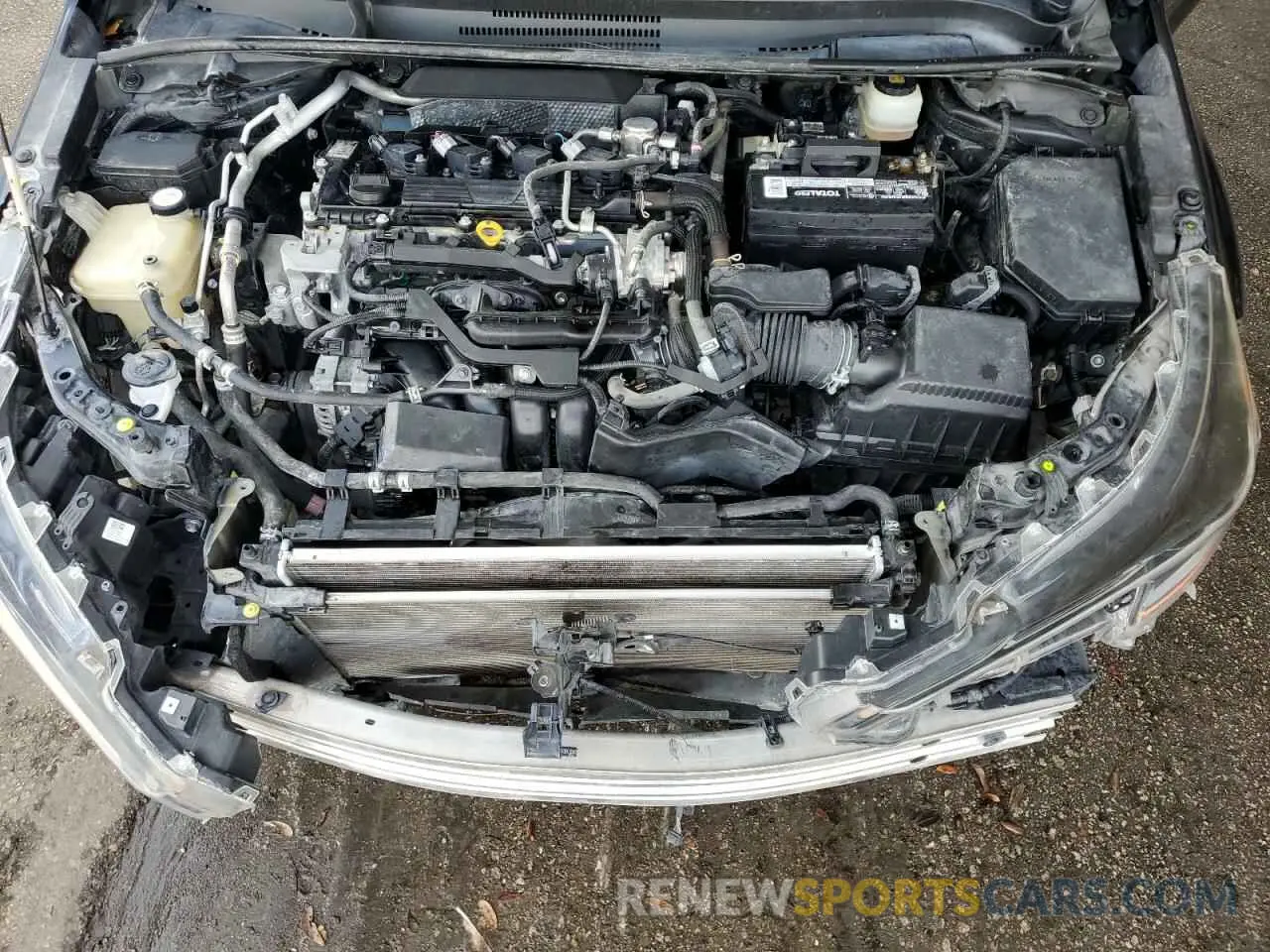 12 fotografías del automóvil dañado JTNK4RBE7K3013562 TOYOTA COROLLA 2019