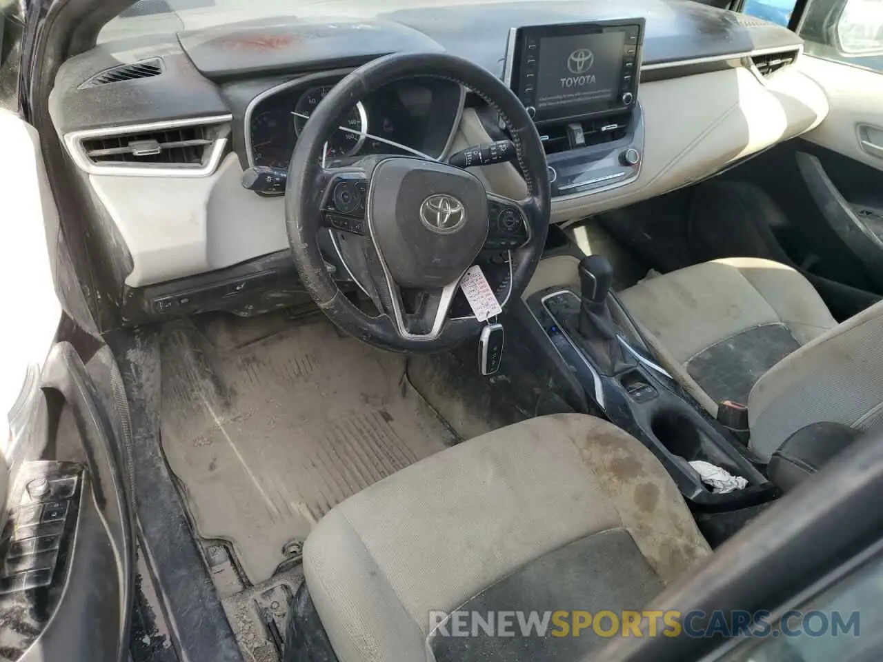 8 fotografías del automóvil dañado JTNK4RBE7K3013562 TOYOTA COROLLA 2019