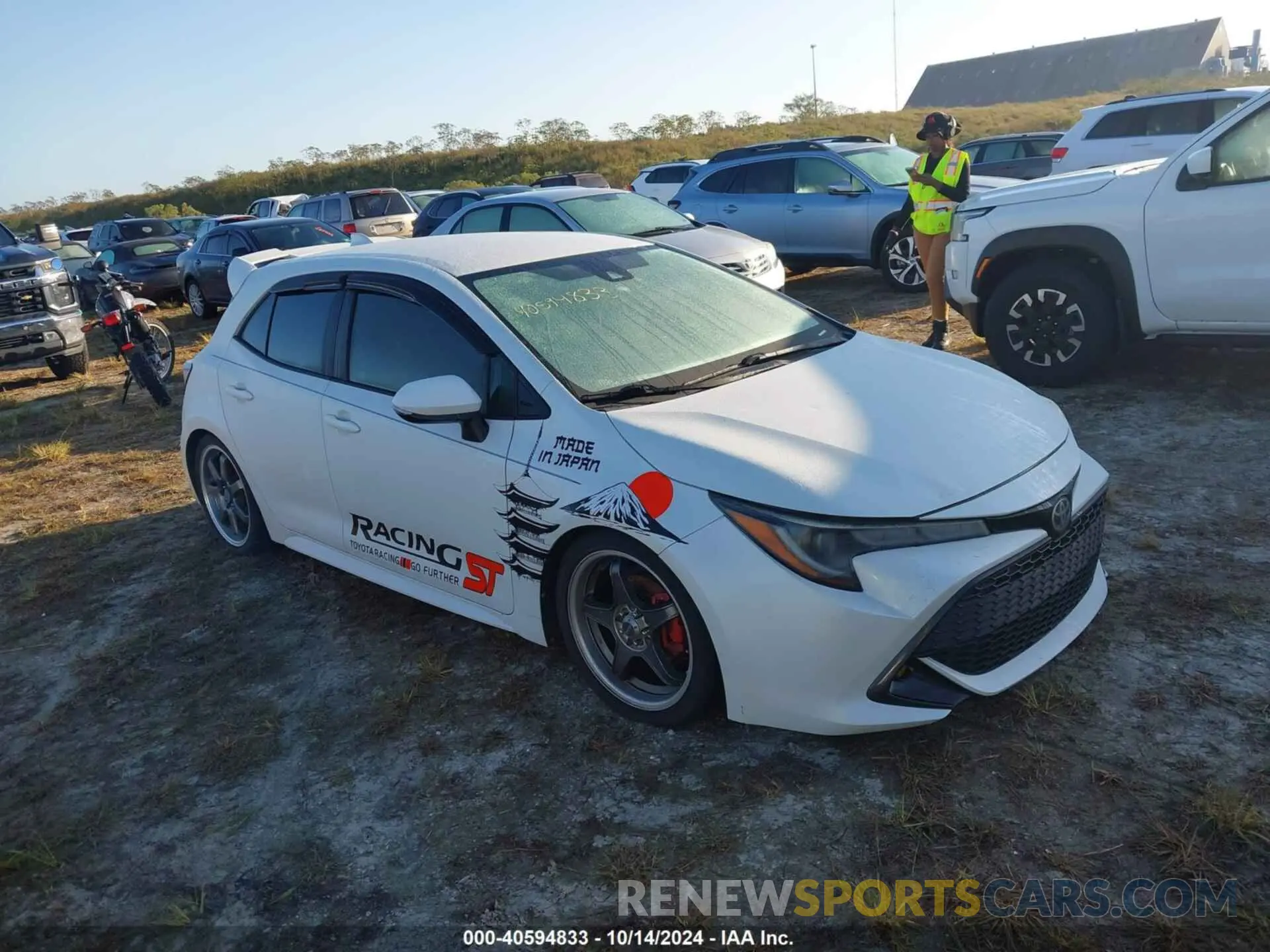 1 fotografías del automóvil dañado JTNK4RBE7K3047856 TOYOTA COROLLA 2019