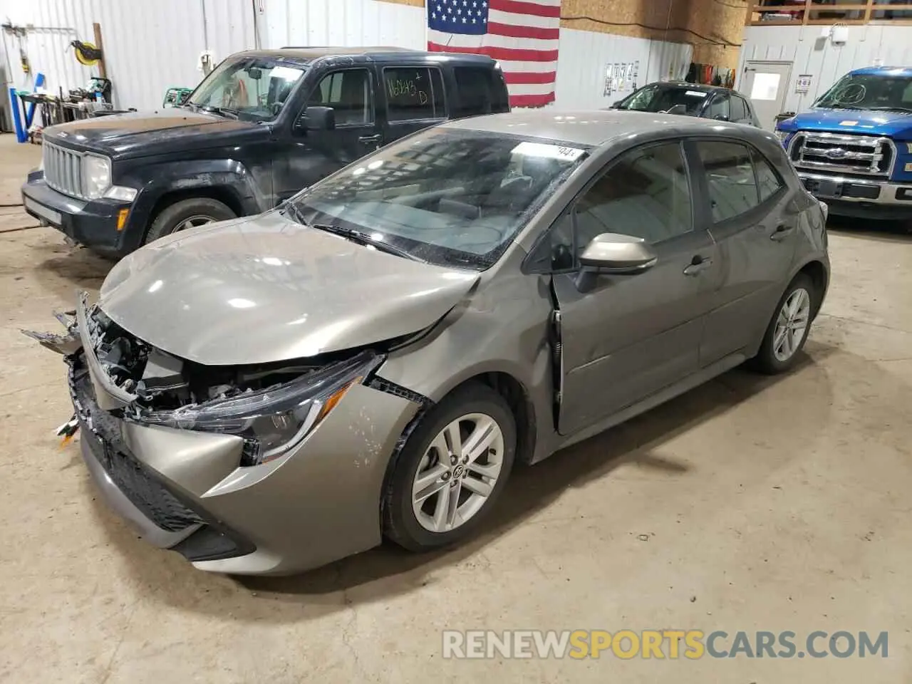 1 fotografías del automóvil dañado JTNK4RBE7K3050806 TOYOTA COROLLA 2019