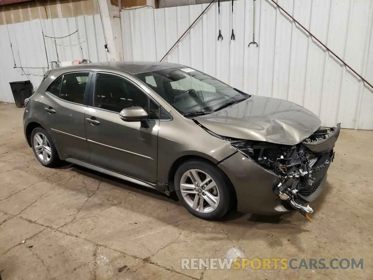 4 fotografías del automóvil dañado JTNK4RBE7K3050806 TOYOTA COROLLA 2019