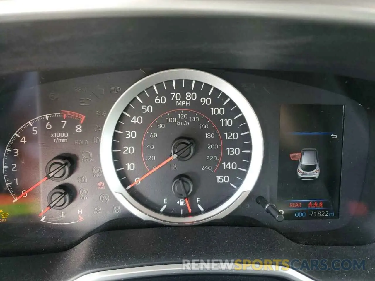 9 fotografías del automóvil dañado JTNK4RBE7K3053673 TOYOTA COROLLA 2019