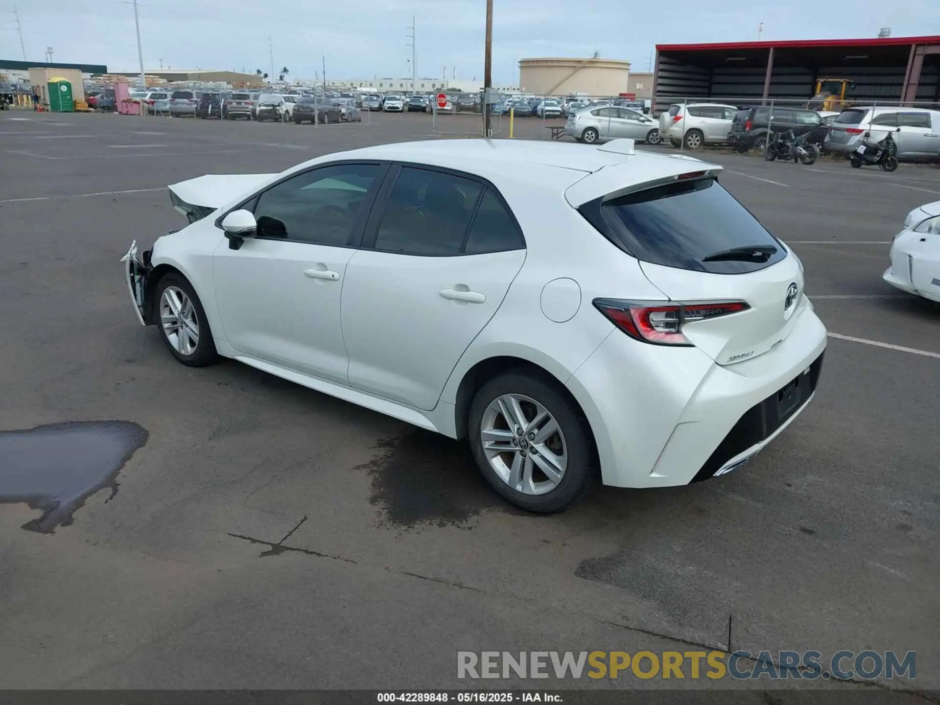 3 fotografías del automóvil dañado JTNK4RBE7K3056072 TOYOTA COROLLA 2019