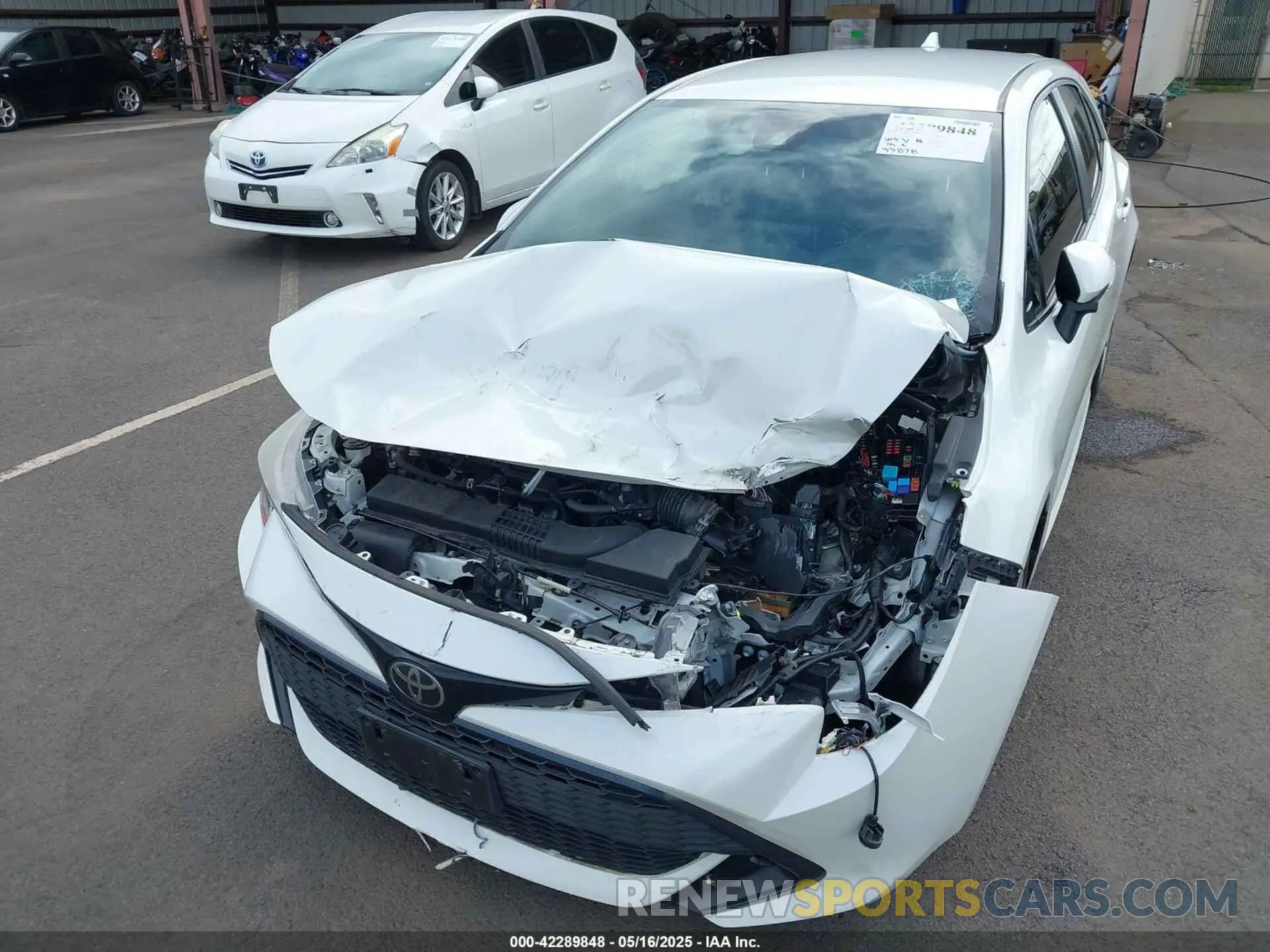 6 fotografías del automóvil dañado JTNK4RBE7K3056072 TOYOTA COROLLA 2019