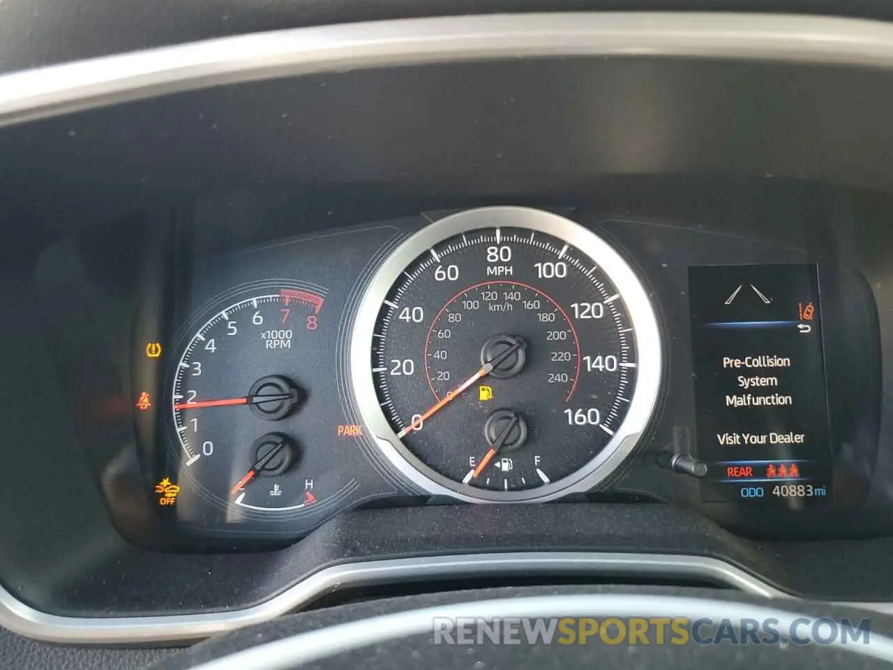 9 fotografías del automóvil dañado JTNK4RBE8K3011089 TOYOTA COROLLA 2019