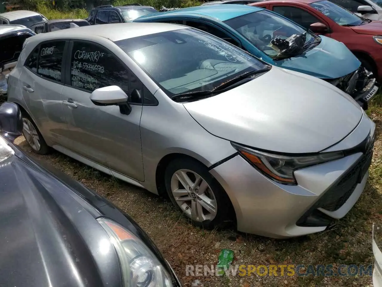 4 fotografías del automóvil dañado JTNK4RBE8K3013392 TOYOTA COROLLA 2019