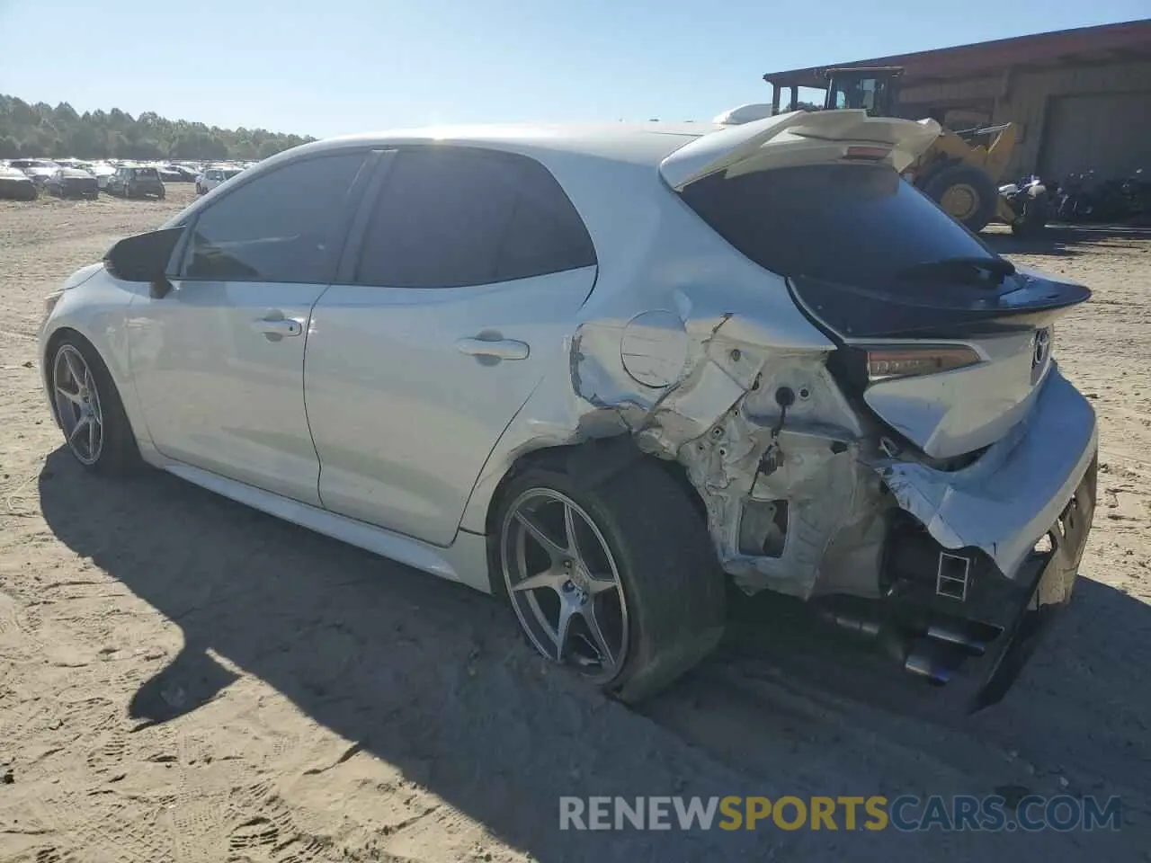 2 fotografías del automóvil dañado JTNK4RBE8K3017314 TOYOTA COROLLA 2019