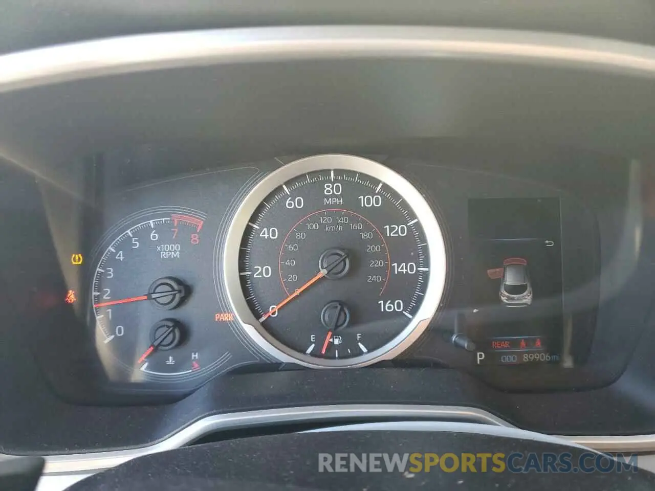 9 fotografías del automóvil dañado JTNK4RBE8K3017314 TOYOTA COROLLA 2019