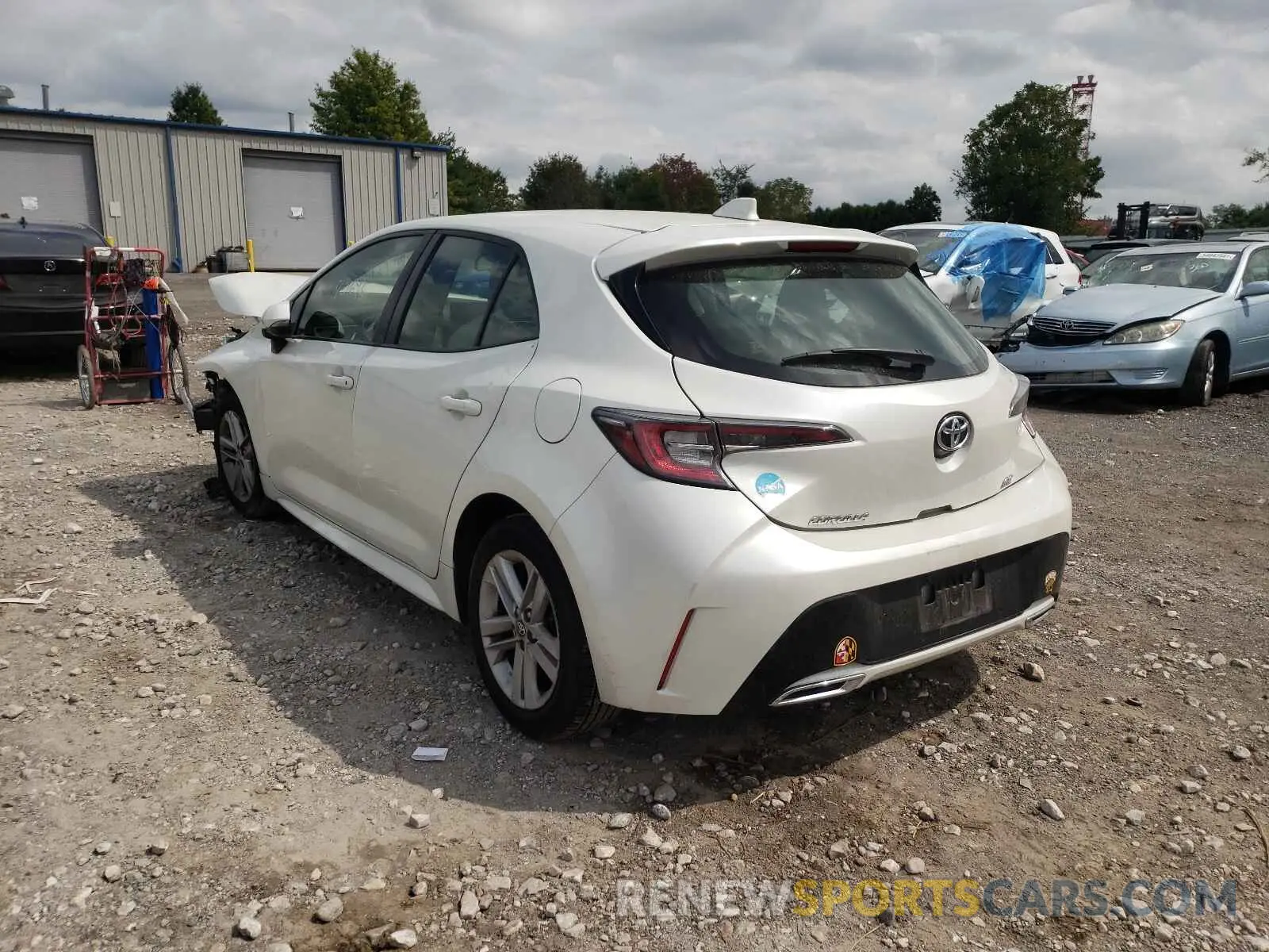 3 fotografías del automóvil dañado JTNK4RBE8K3024120 TOYOTA COROLLA 2019