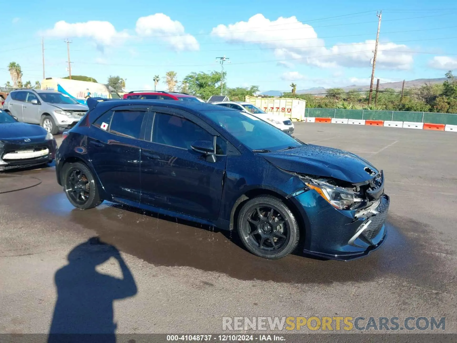 1 fotografías del automóvil dañado JTNK4RBE8K3035926 TOYOTA COROLLA 2019