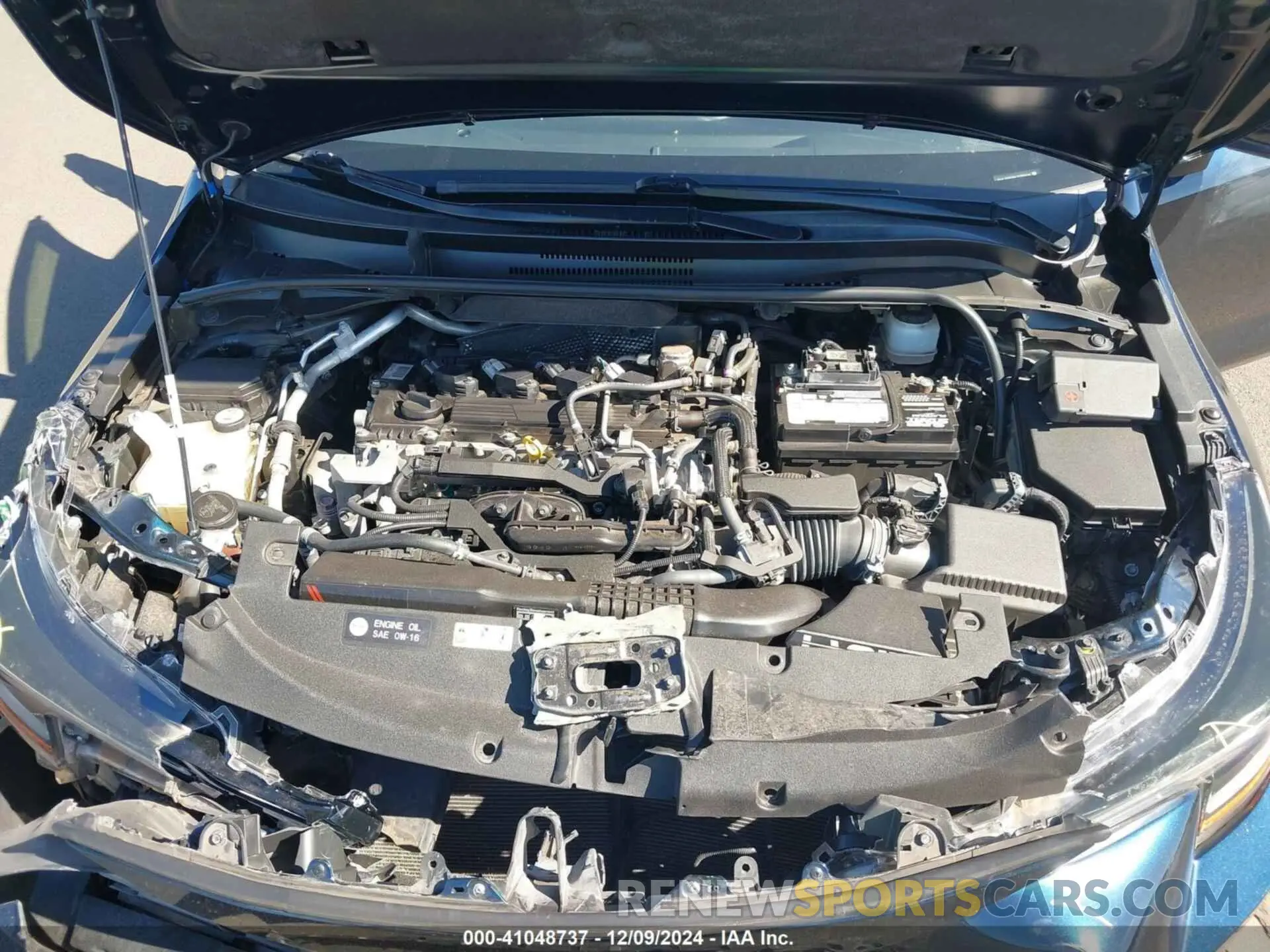 10 fotografías del automóvil dañado JTNK4RBE8K3035926 TOYOTA COROLLA 2019