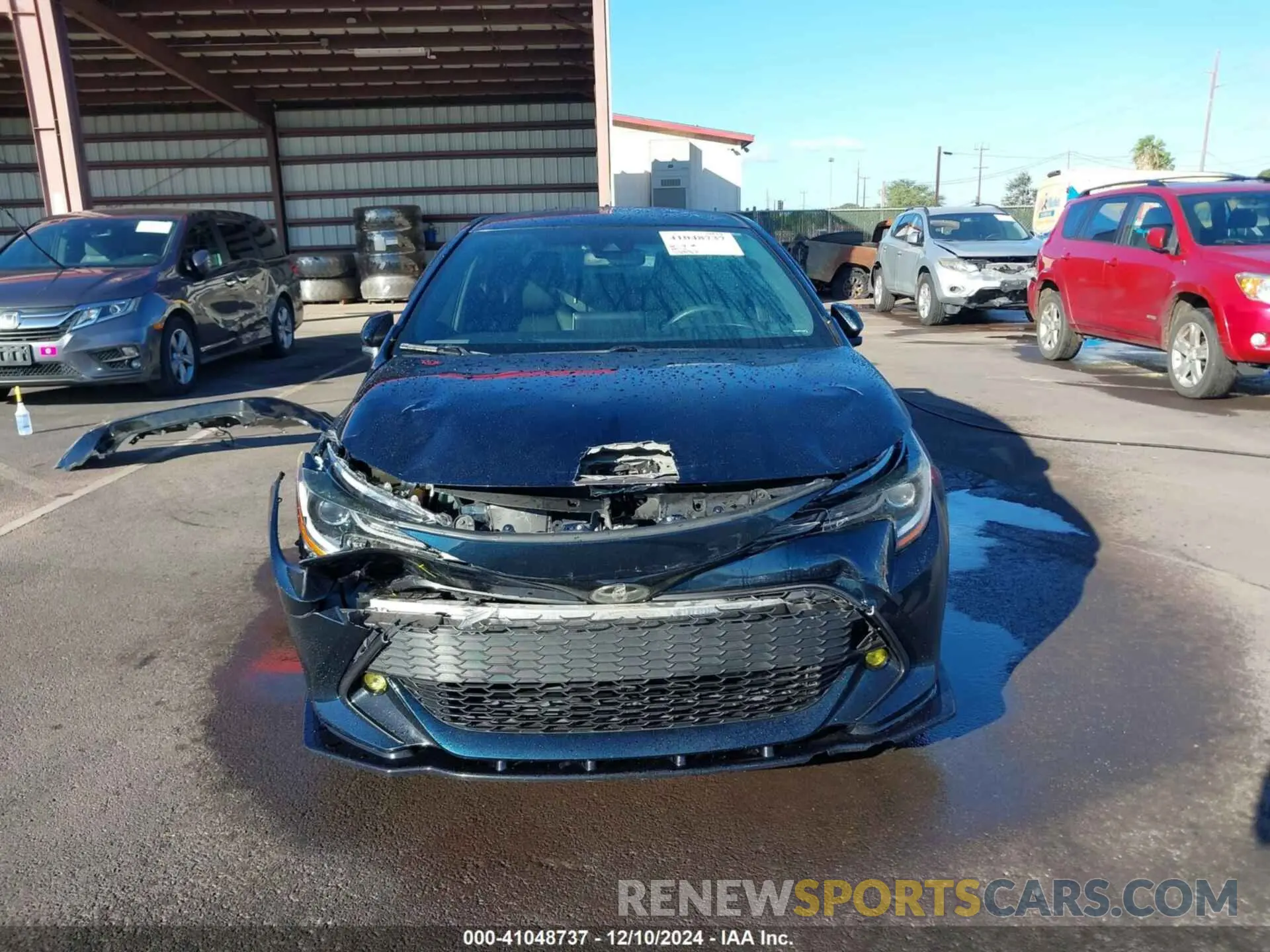 12 fotografías del automóvil dañado JTNK4RBE8K3035926 TOYOTA COROLLA 2019
