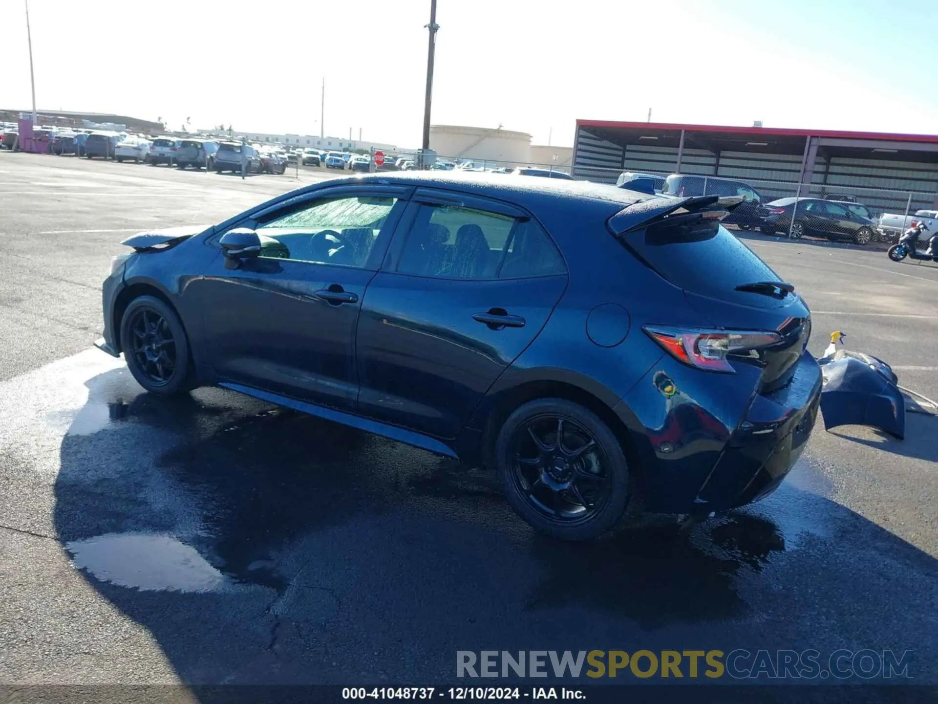 3 fotografías del automóvil dañado JTNK4RBE8K3035926 TOYOTA COROLLA 2019