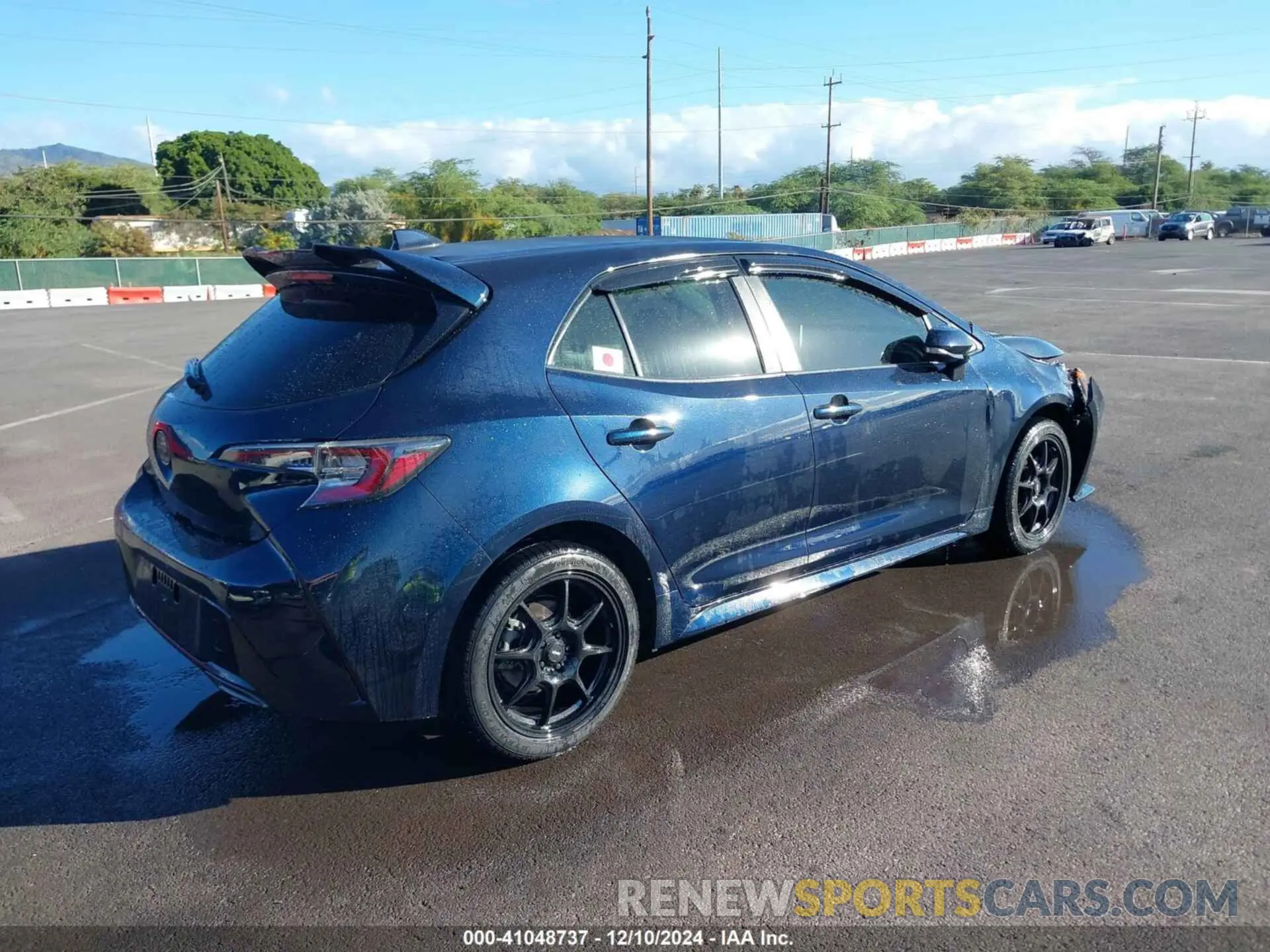 4 fotografías del automóvil dañado JTNK4RBE8K3035926 TOYOTA COROLLA 2019