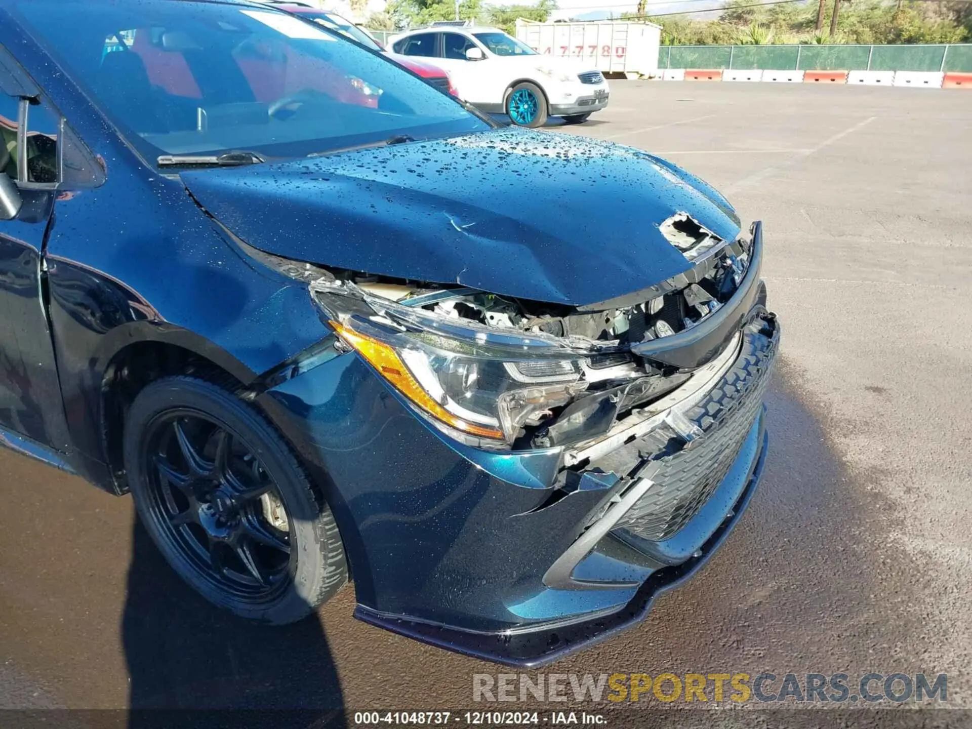 6 fotografías del automóvil dañado JTNK4RBE8K3035926 TOYOTA COROLLA 2019