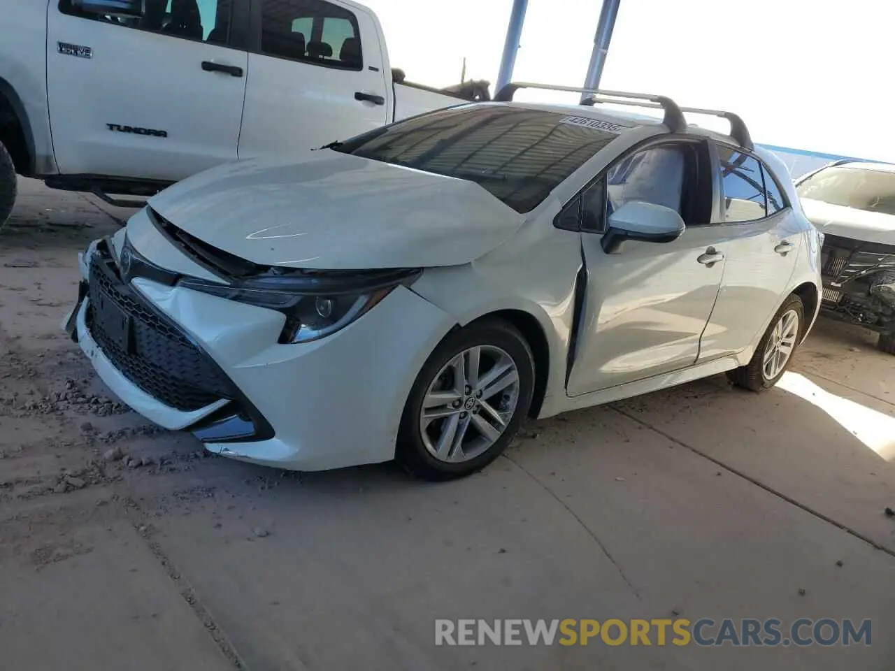 1 fotografías del automóvil dañado JTNK4RBE8K3042892 TOYOTA COROLLA 2019