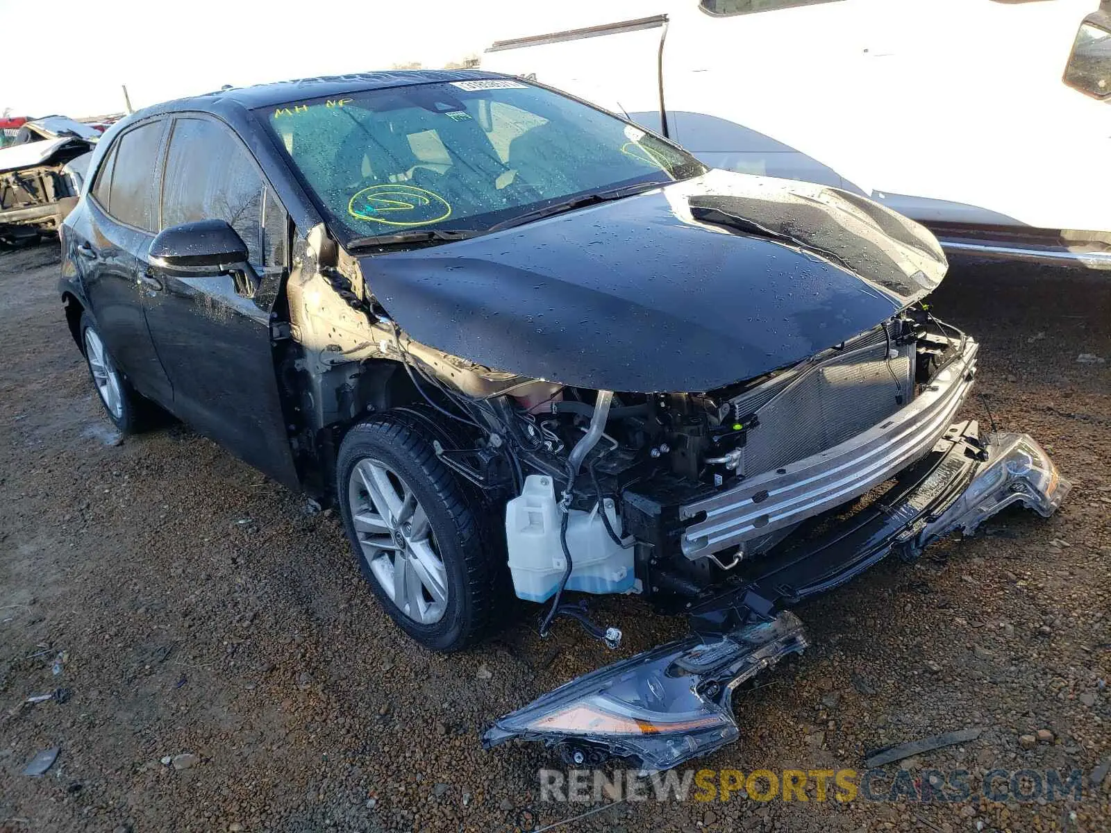 1 fotografías del automóvil dañado JTNK4RBE8K3045758 TOYOTA COROLLA 2019