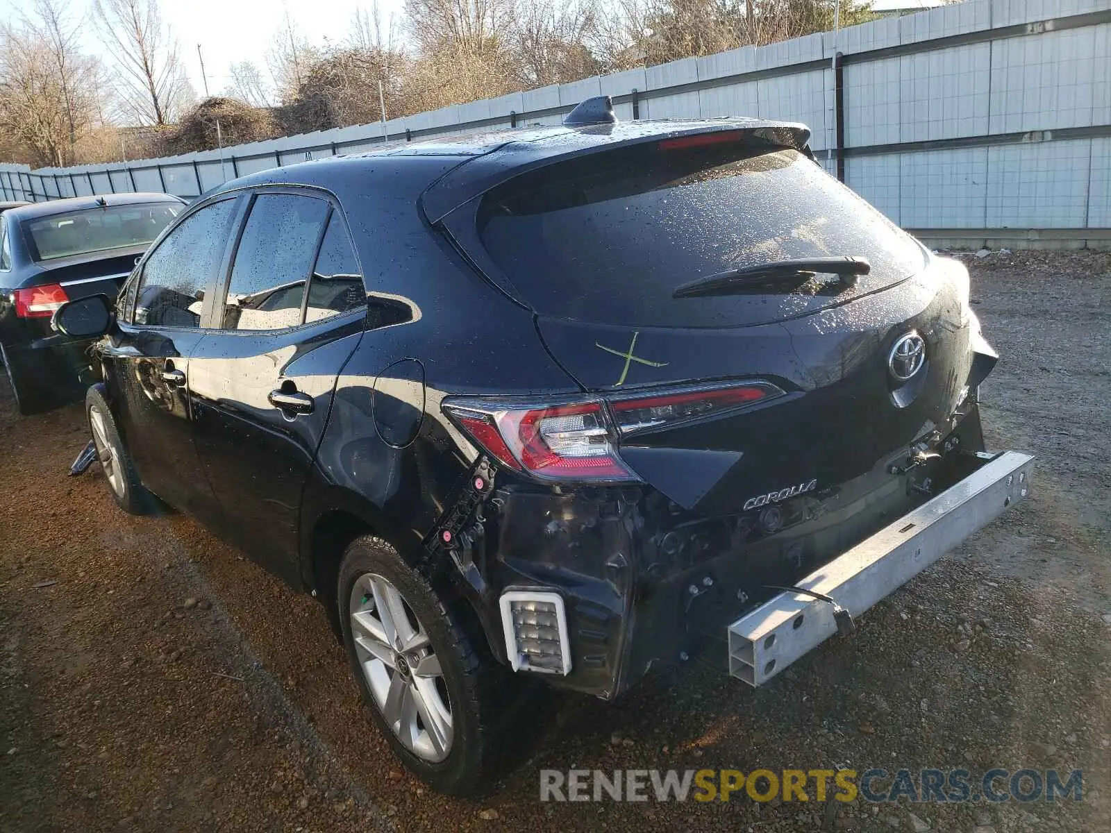 3 fotografías del automóvil dañado JTNK4RBE8K3045758 TOYOTA COROLLA 2019