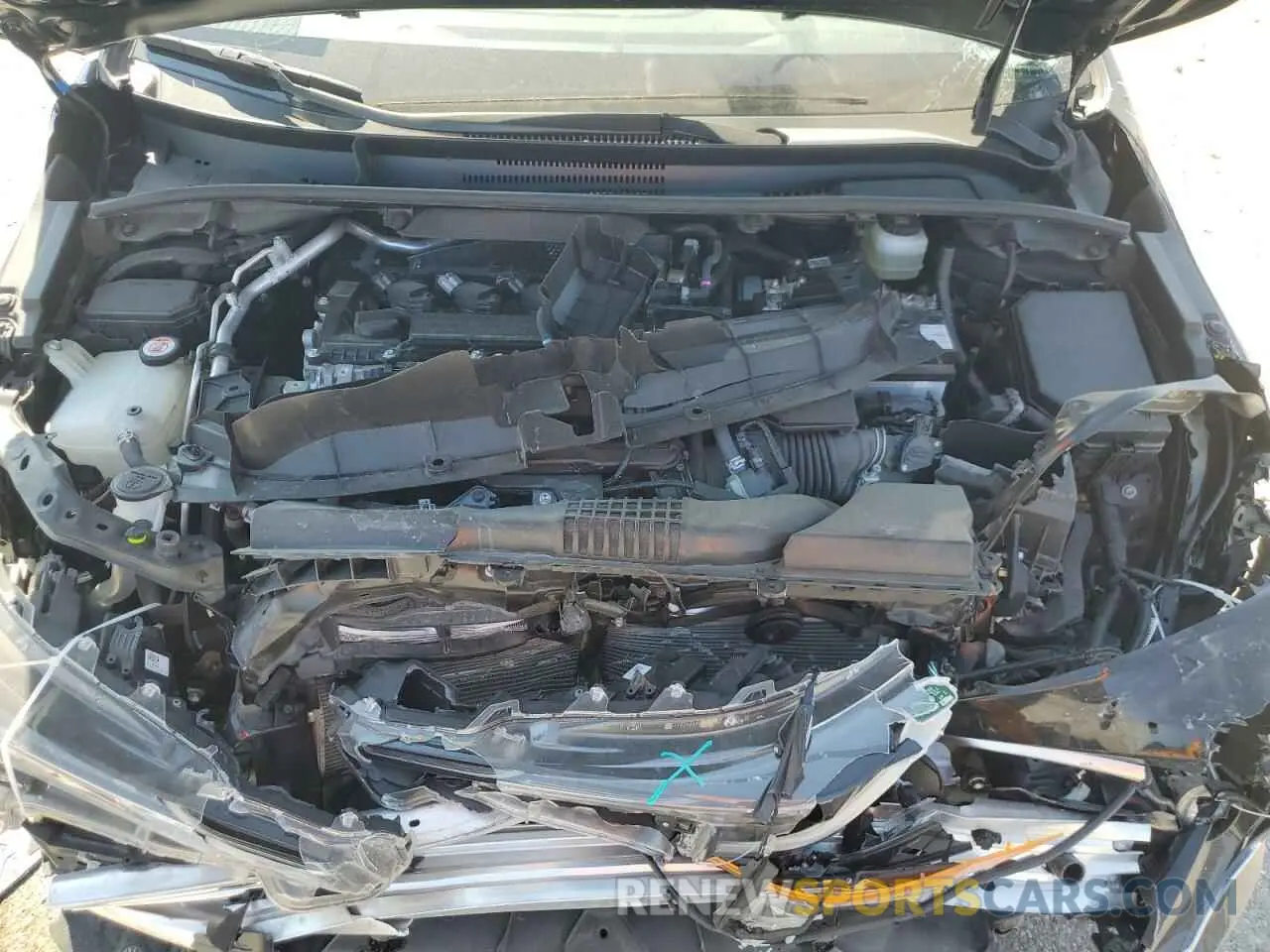 11 fotografías del automóvil dañado JTNK4RBE8K3049471 TOYOTA COROLLA 2019