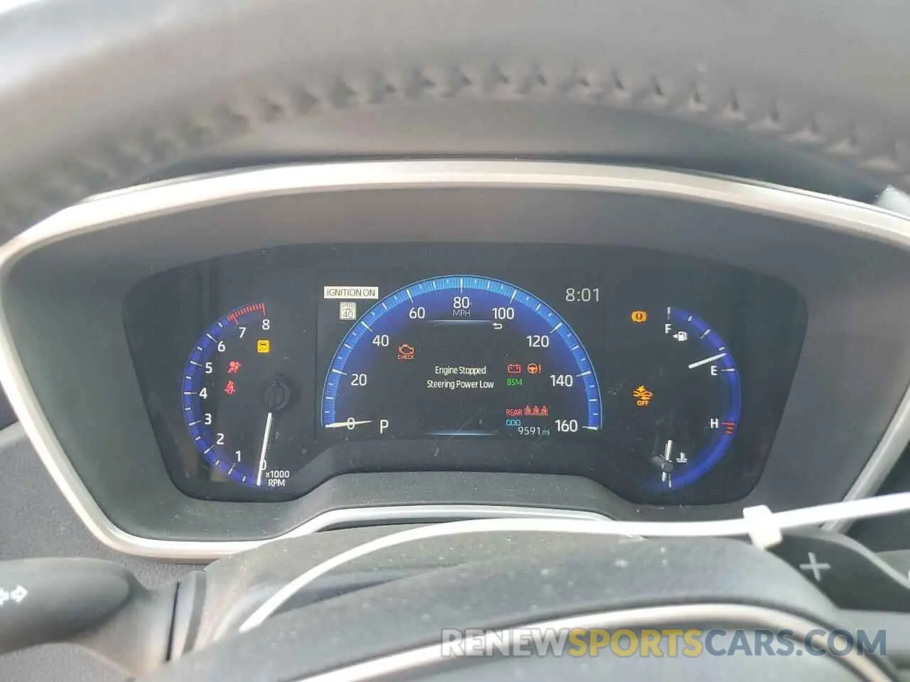 9 fotografías del automóvil dañado JTNK4RBE8K3049471 TOYOTA COROLLA 2019