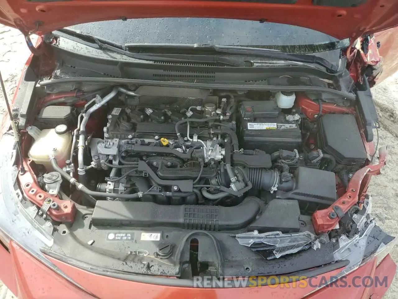11 fotografías del automóvil dañado JTNK4RBE8K3052838 TOYOTA COROLLA 2019