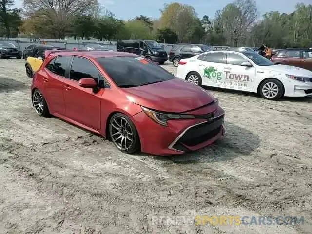 14 fotografías del automóvil dañado JTNK4RBE8K3052838 TOYOTA COROLLA 2019