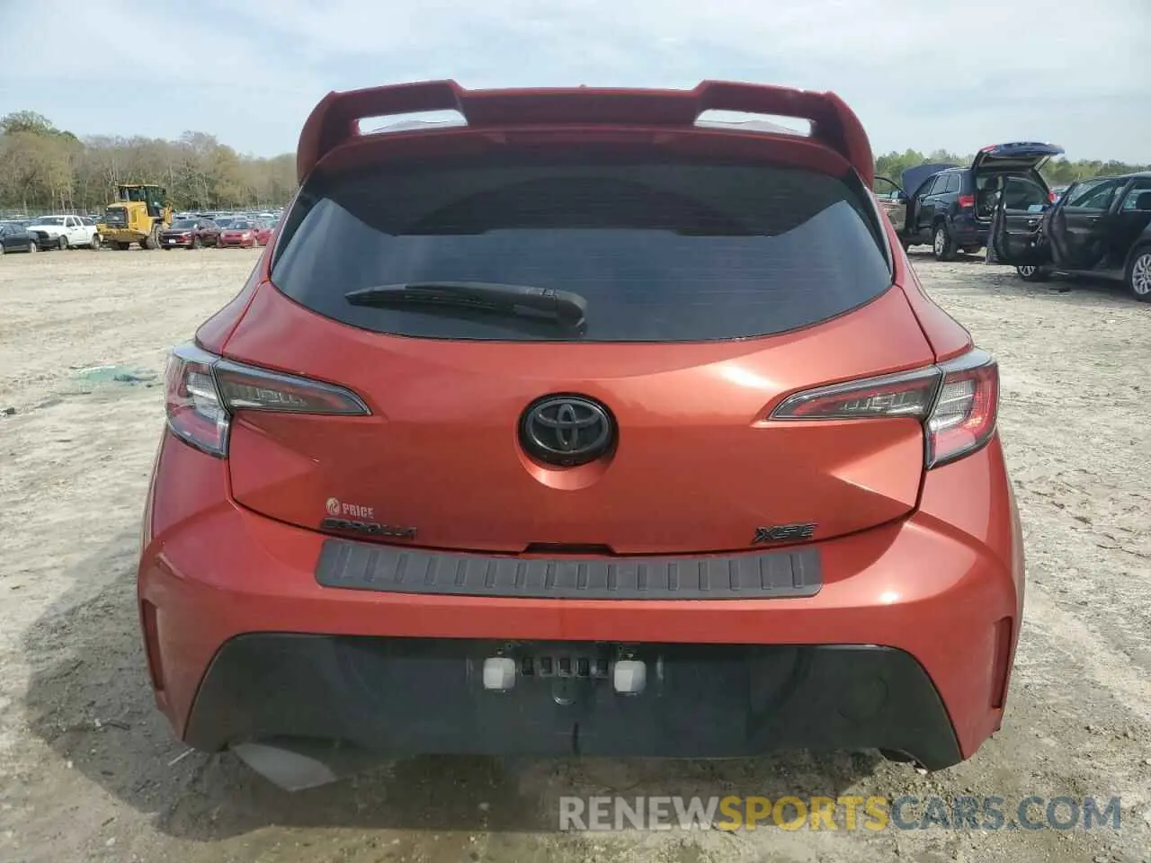 6 fotografías del automóvil dañado JTNK4RBE8K3052838 TOYOTA COROLLA 2019