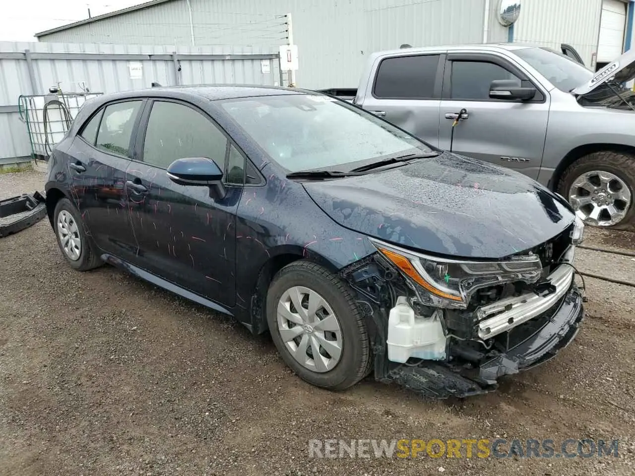 4 fotografías del automóvil dañado JTNK4RBE9K3003941 TOYOTA COROLLA 2019