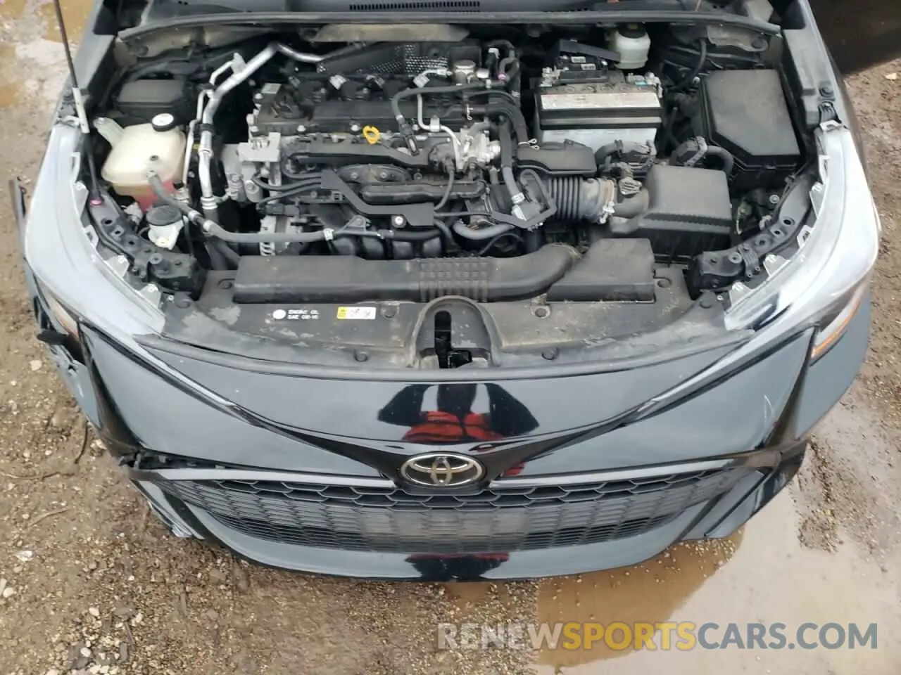 11 fotografías del automóvil dañado JTNK4RBE9K3008802 TOYOTA COROLLA 2019