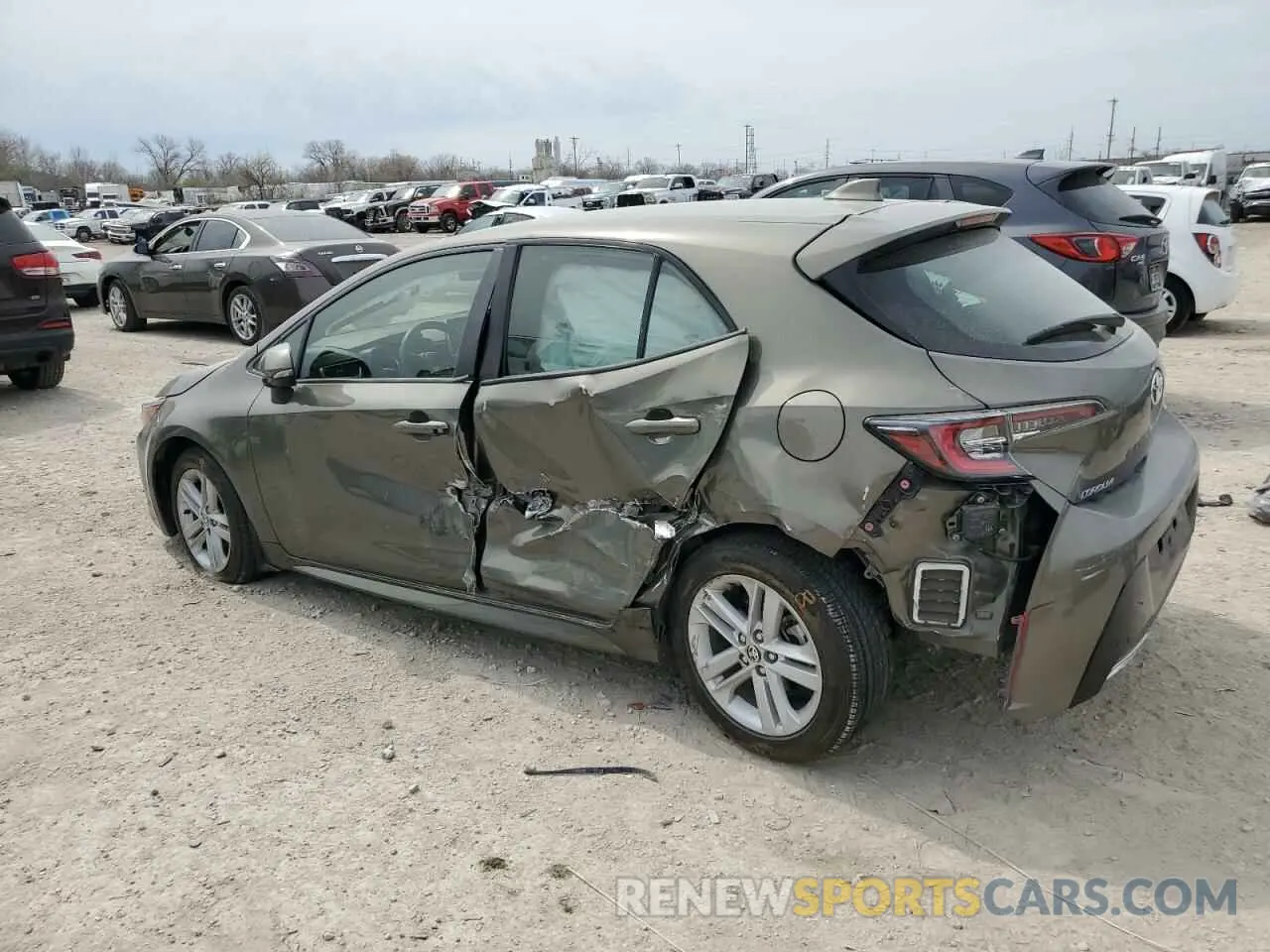 2 fotografías del automóvil dañado JTNK4RBE9K3018164 TOYOTA COROLLA 2019