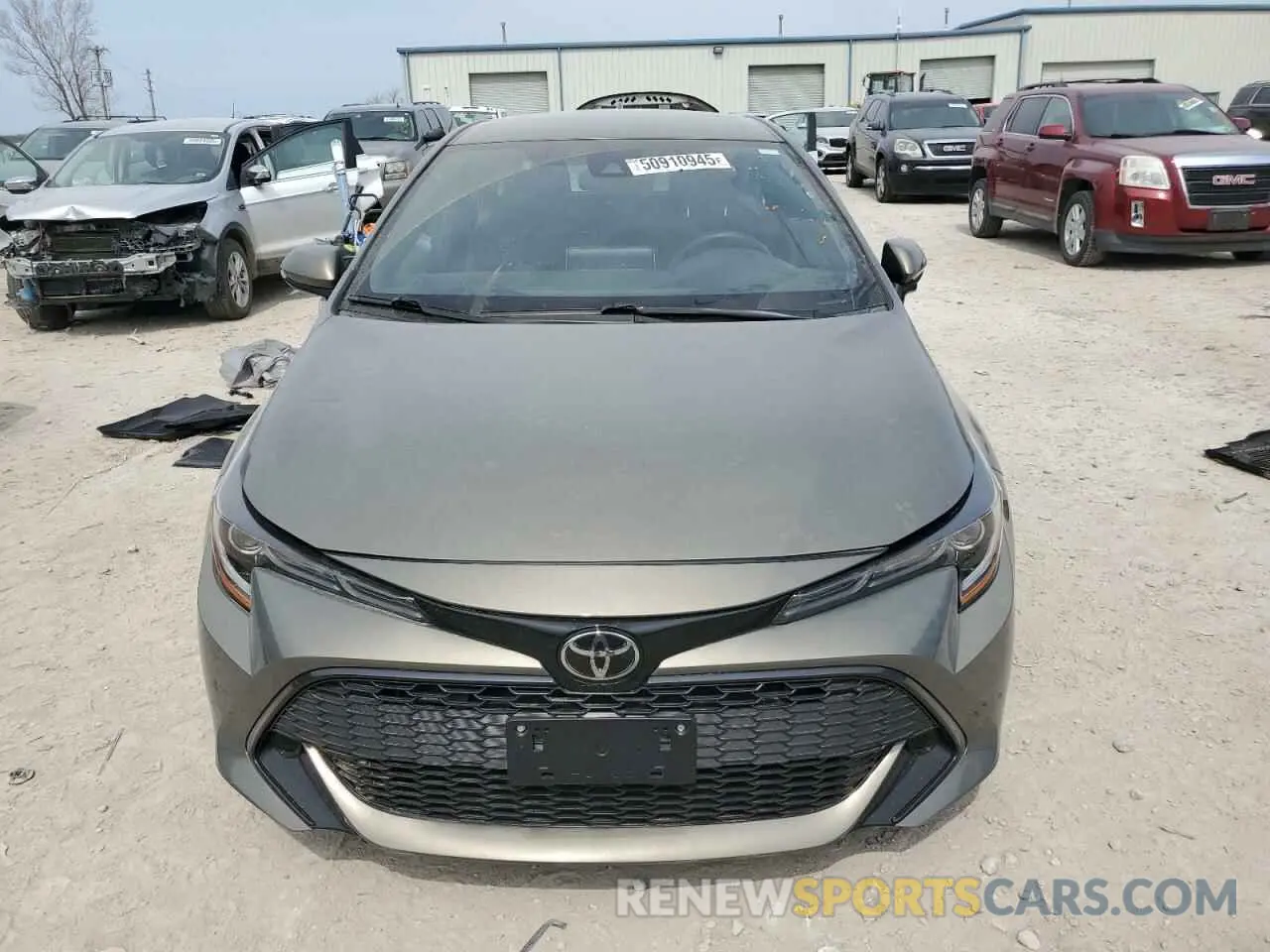 5 fotografías del automóvil dañado JTNK4RBE9K3018164 TOYOTA COROLLA 2019