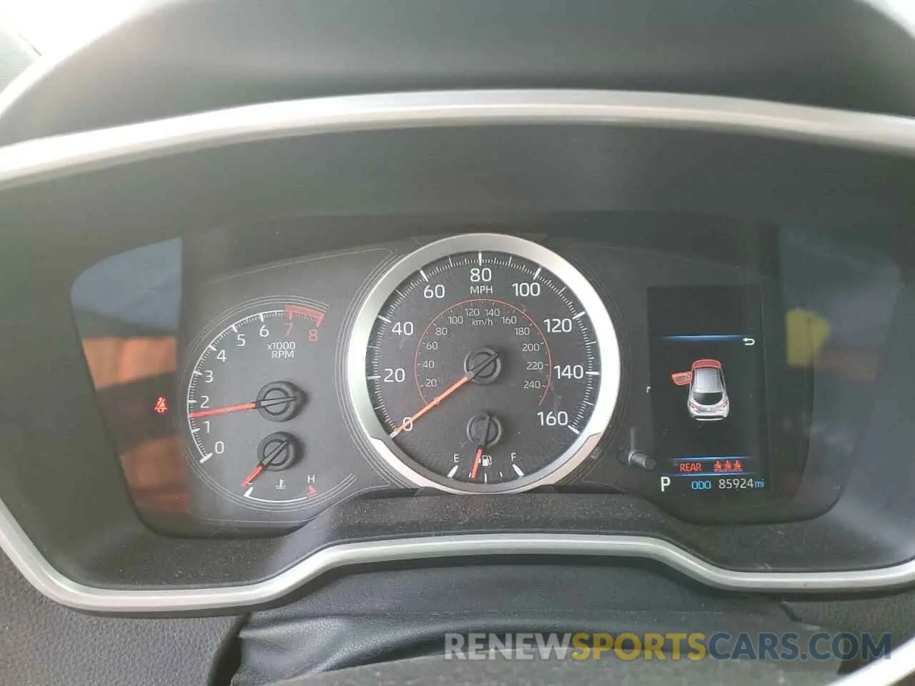 11 fotografías del automóvil dañado JTNK4RBE9K3022974 TOYOTA COROLLA 2019
