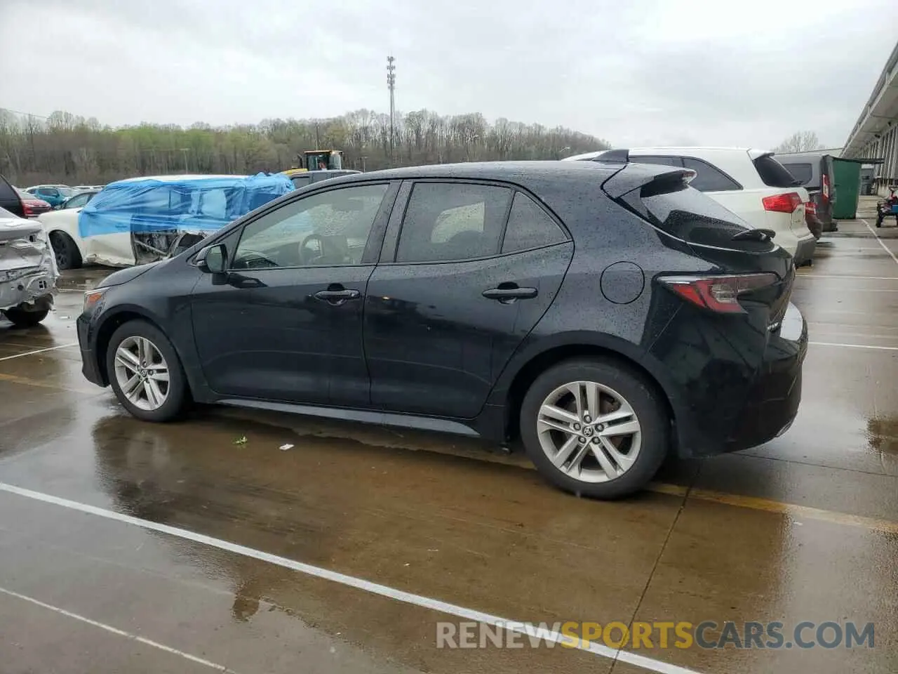2 fotografías del automóvil dañado JTNK4RBE9K3027866 TOYOTA COROLLA 2019
