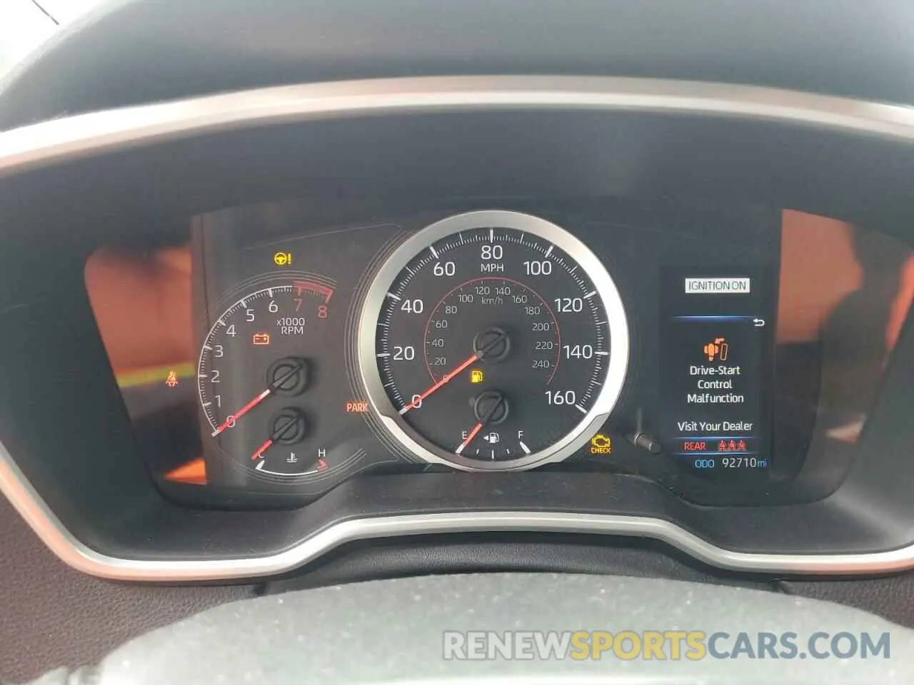 9 fotografías del automóvil dañado JTNK4RBE9K3027866 TOYOTA COROLLA 2019