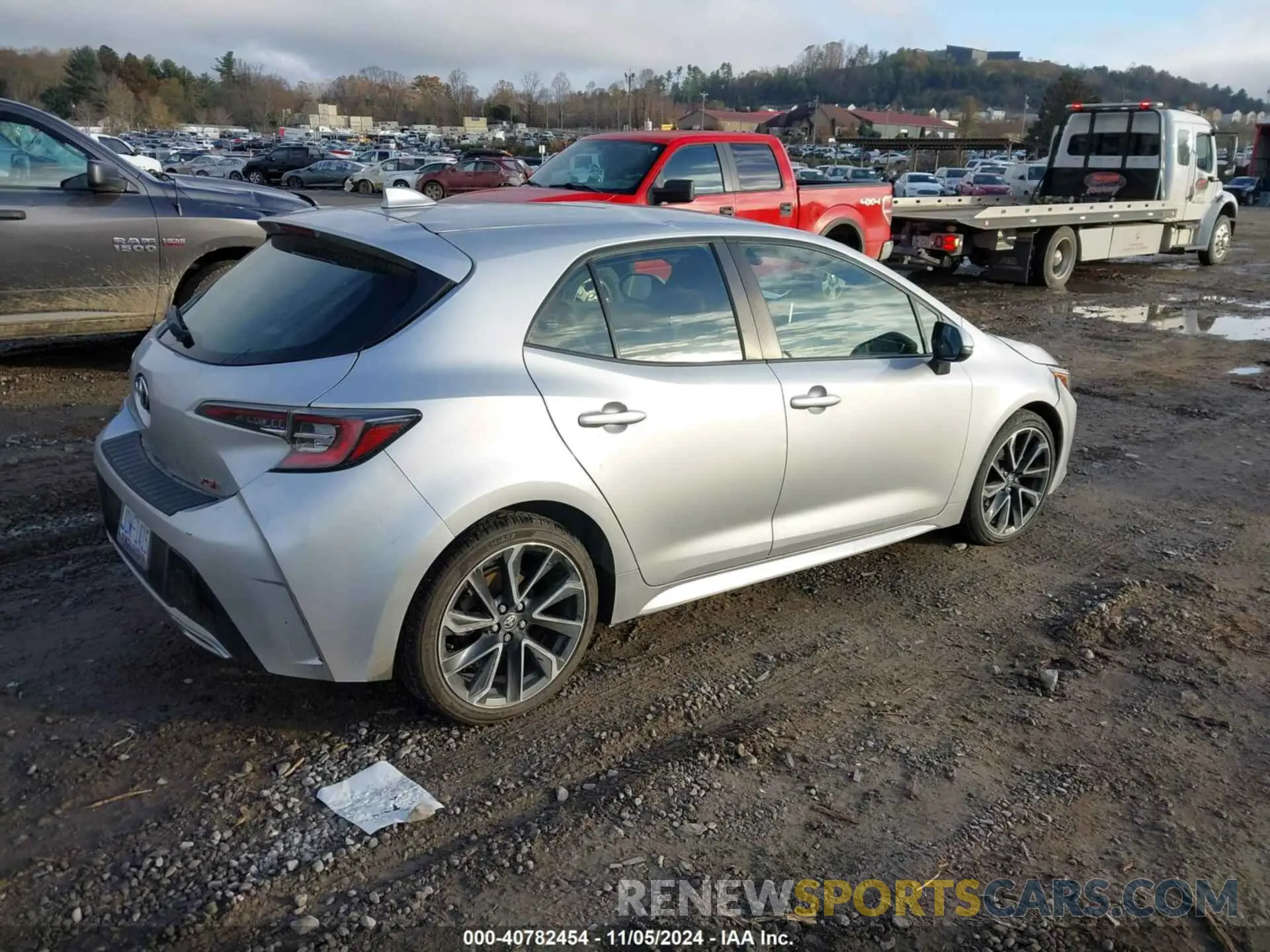 4 fotografías del automóvil dañado JTNK4RBE9K3037149 TOYOTA COROLLA 2019