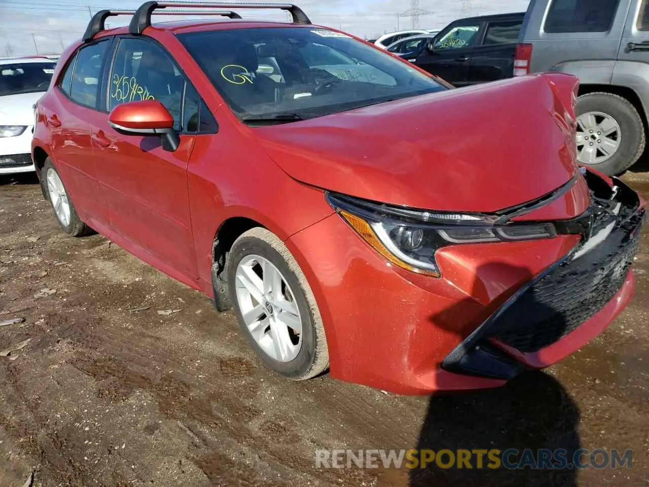 1 fotografías del automóvil dañado JTNK4RBE9K3068532 TOYOTA COROLLA 2019