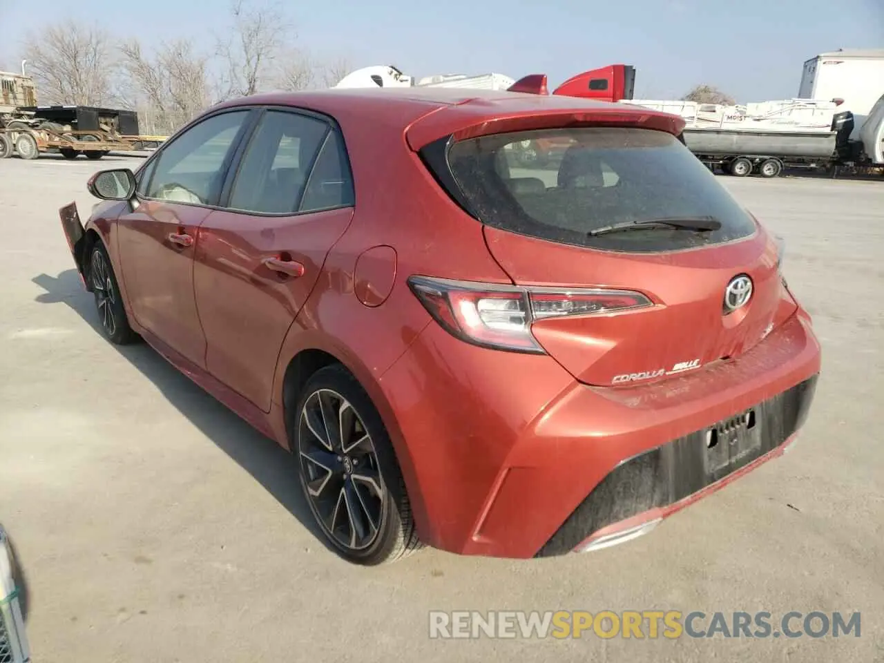 3 fotografías del automóvil dañado JTNK4RBEXK3002362 TOYOTA COROLLA 2019