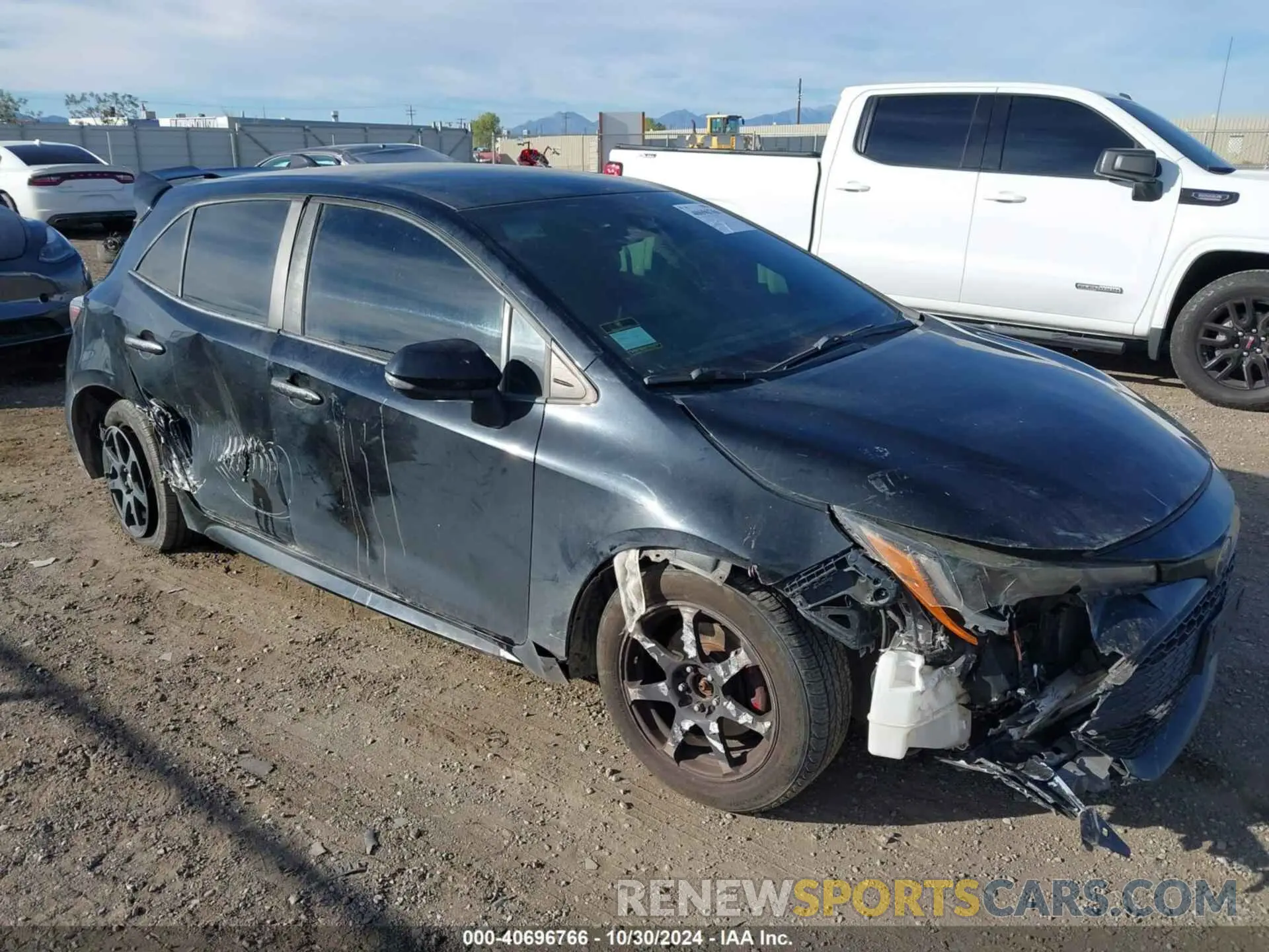 1 fotografías del automóvil dañado JTNK4RBEXK3004841 TOYOTA COROLLA 2019