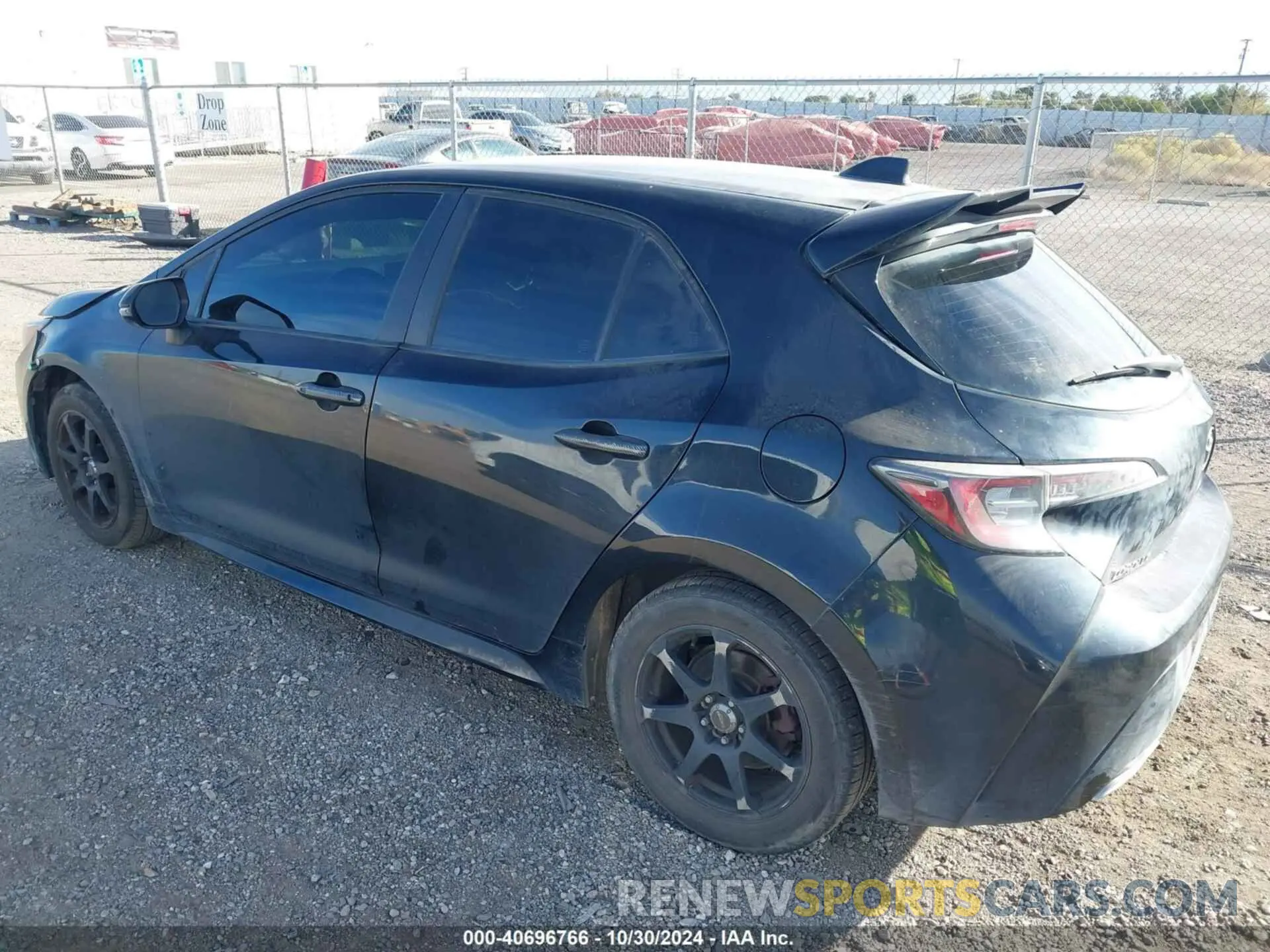 3 fotografías del automóvil dañado JTNK4RBEXK3004841 TOYOTA COROLLA 2019