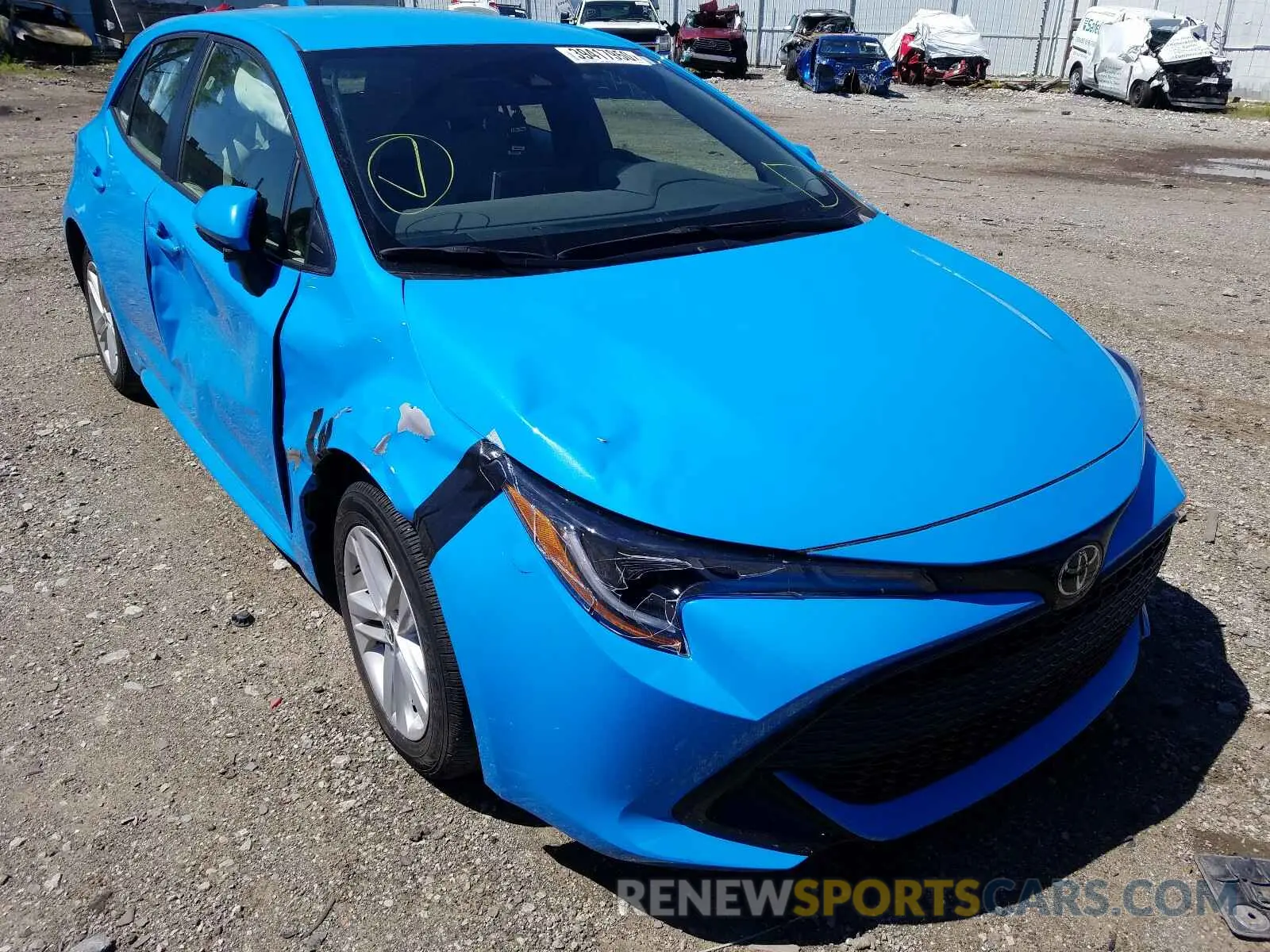 9 fotografías del automóvil dañado JTNK4RBEXK3005679 TOYOTA COROLLA 2019