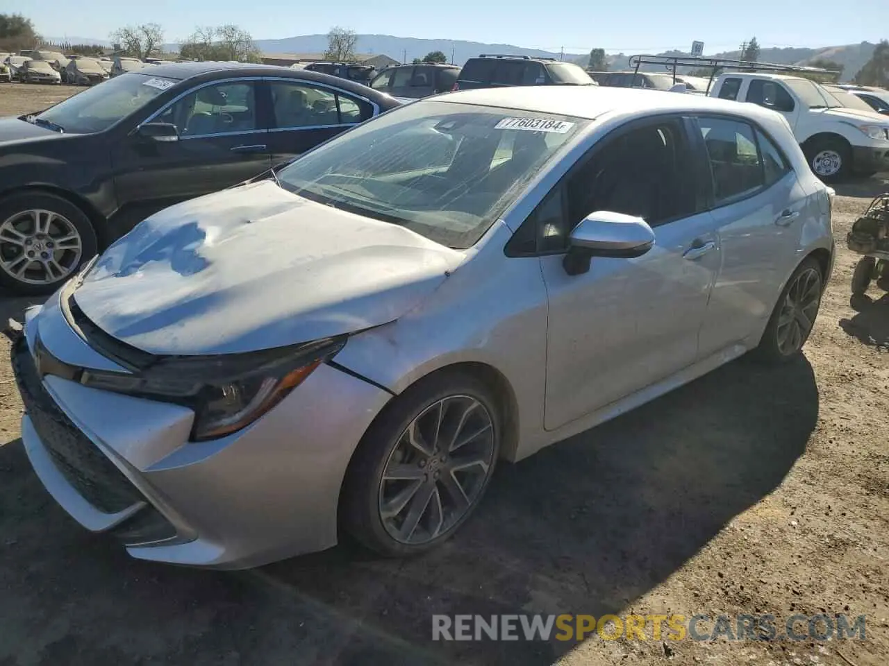 1 fotografías del automóvil dañado JTNK4RBEXK3040366 TOYOTA COROLLA 2019