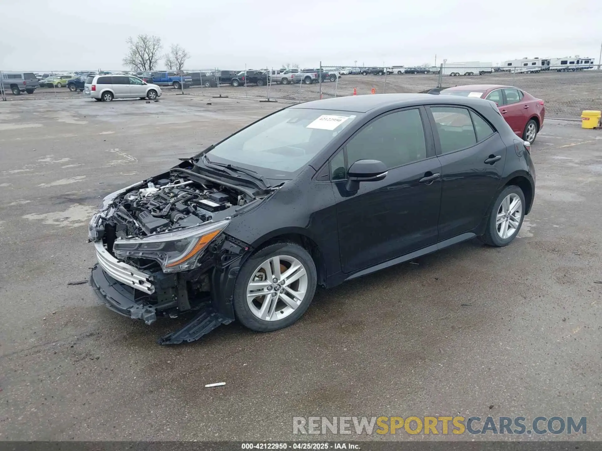 2 fotografías del automóvil dañado JTNK4RBEXK3041548 TOYOTA COROLLA 2019