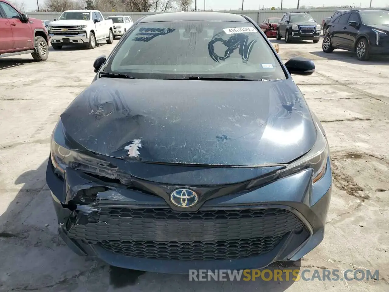 5 fotografías del automóvil dañado JTNK4RBEXK3051027 TOYOTA COROLLA 2019