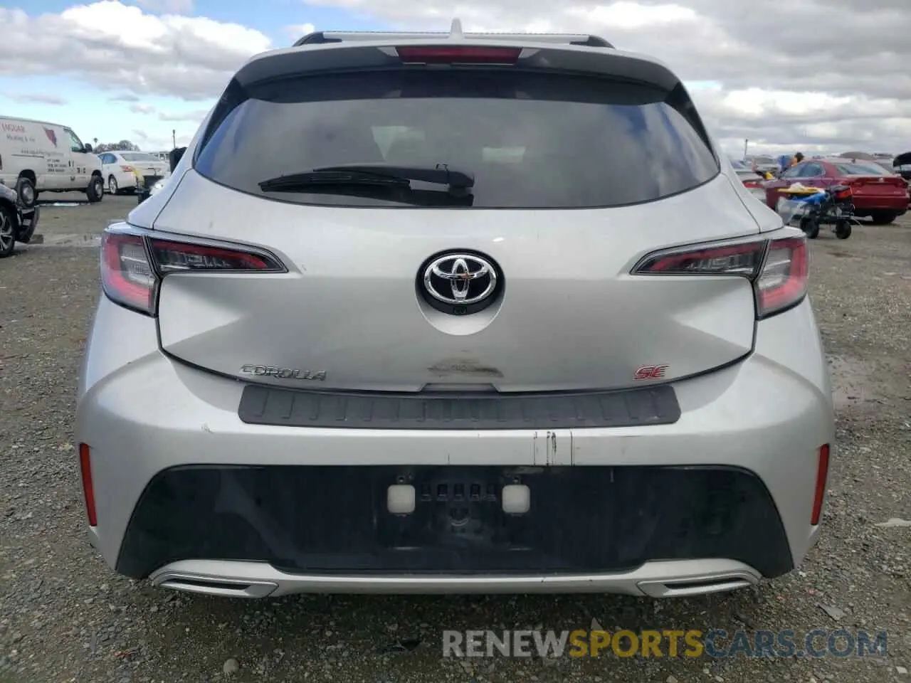 6 fotografías del automóvil dañado JTNK4RBEXK3054378 TOYOTA COROLLA 2019